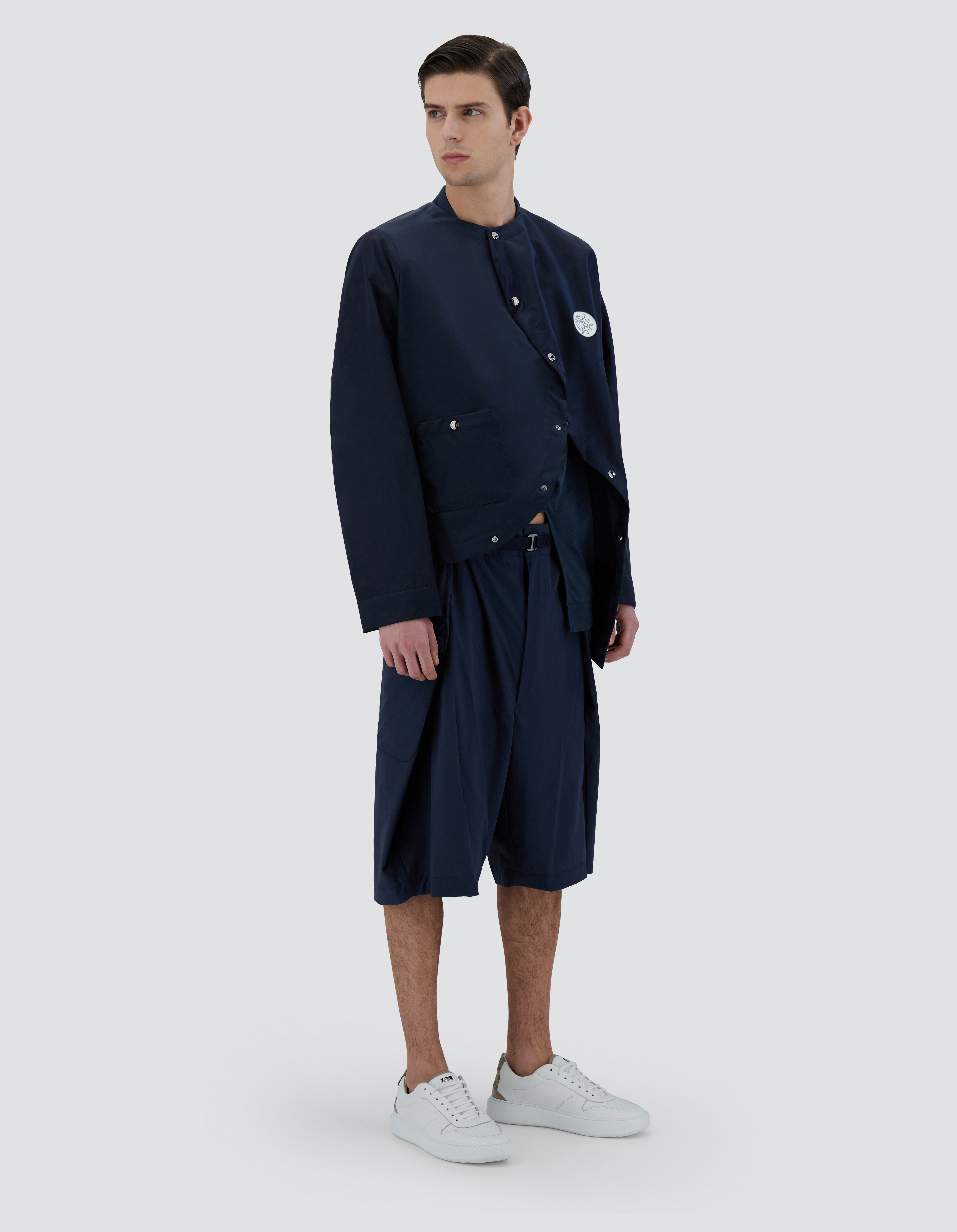 Herno Globe Jacket In Shiny Recycled In Blue