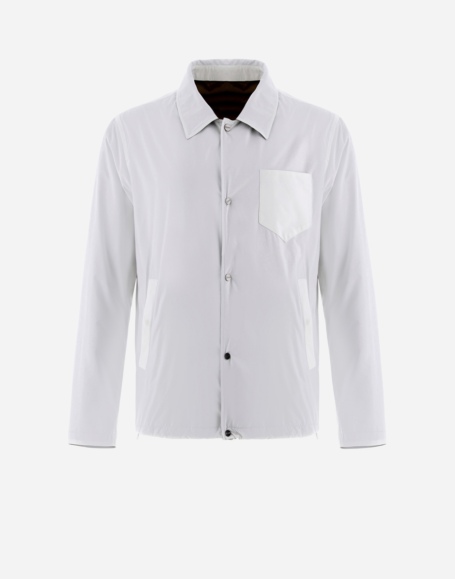 Herno Reversible Millionaire Microfibre And Ecoage Shirt In White