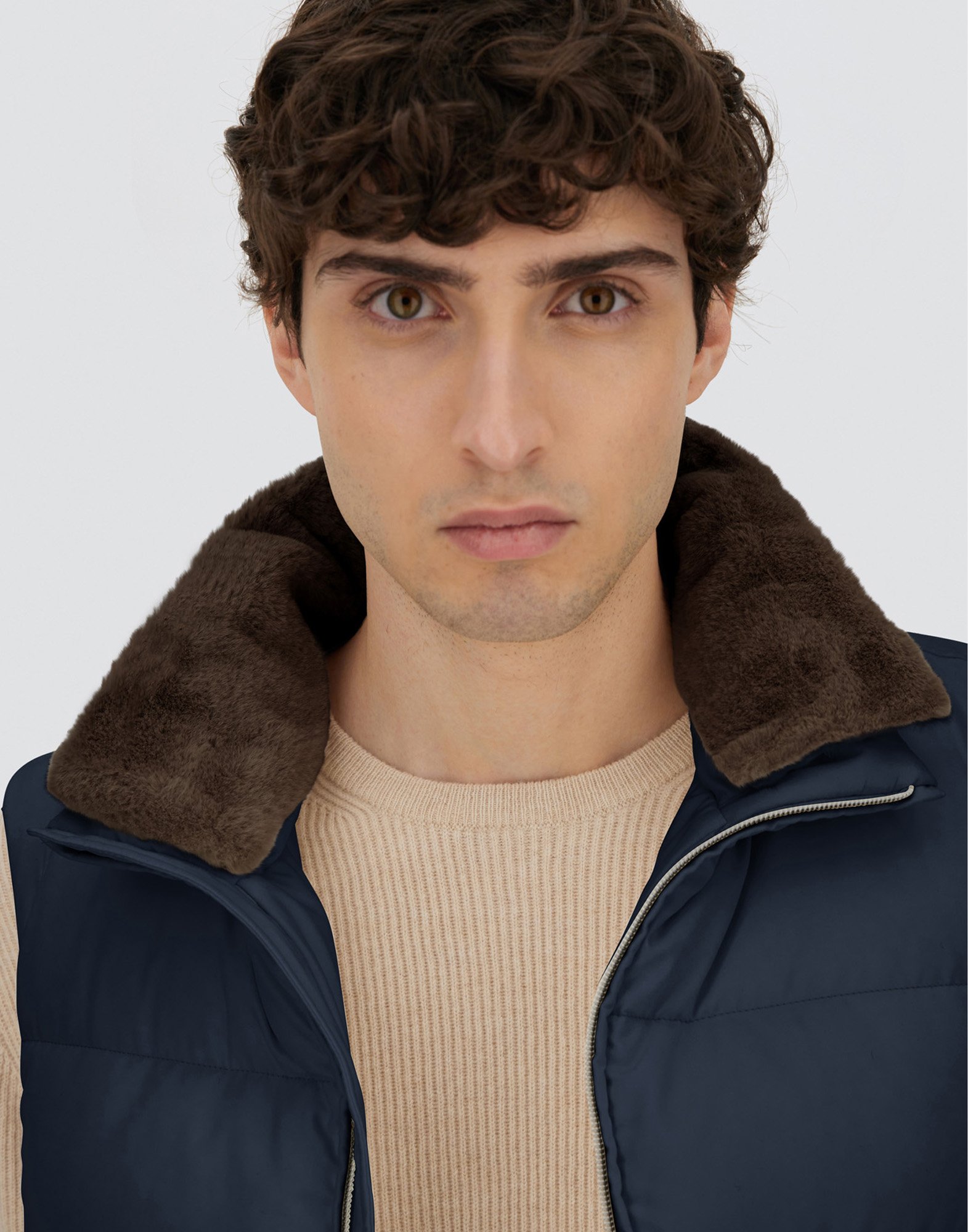 Herno Arendelle And Monogram Gilet In Blue