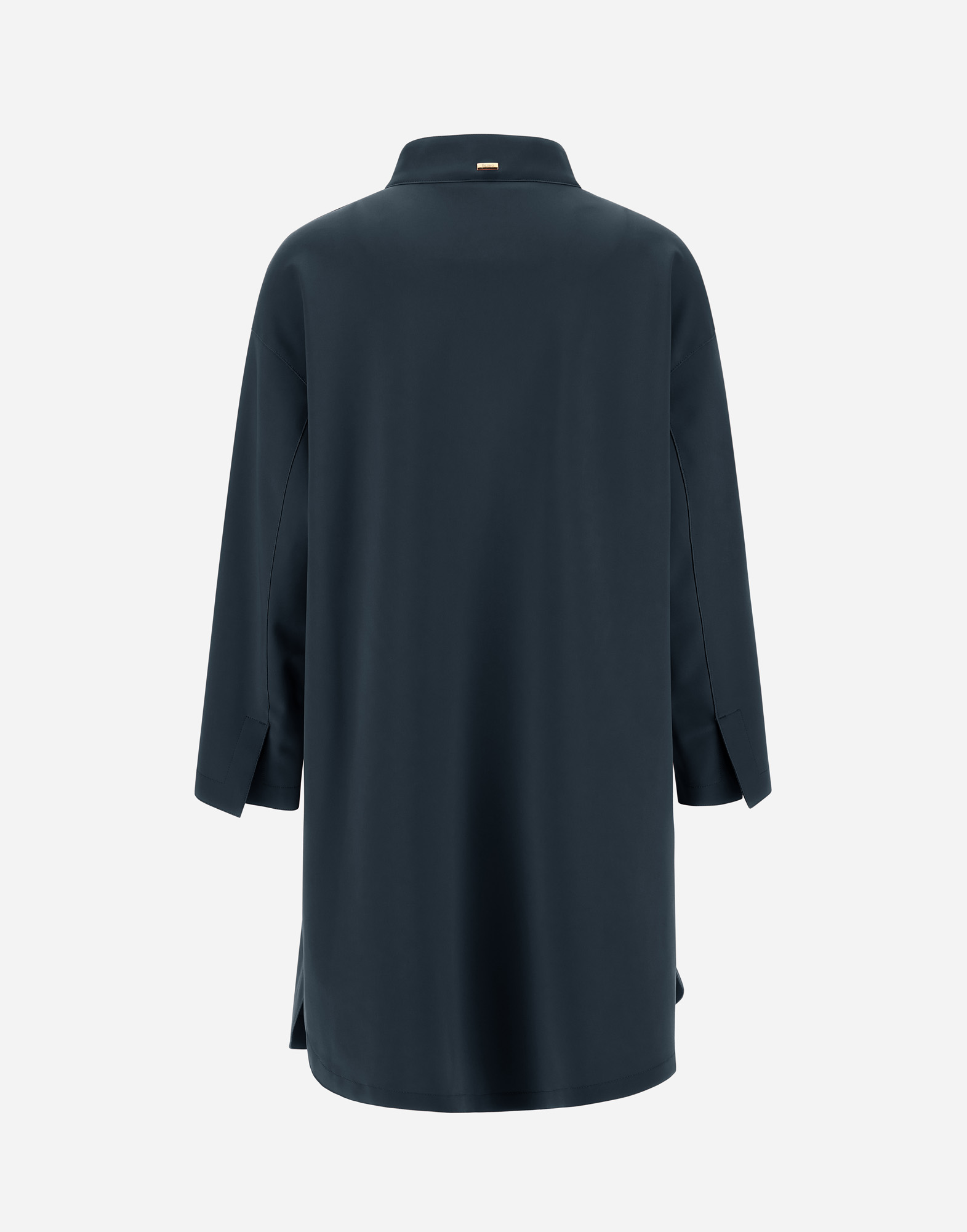 Herno Coat In First-act Pef In Blu Navy