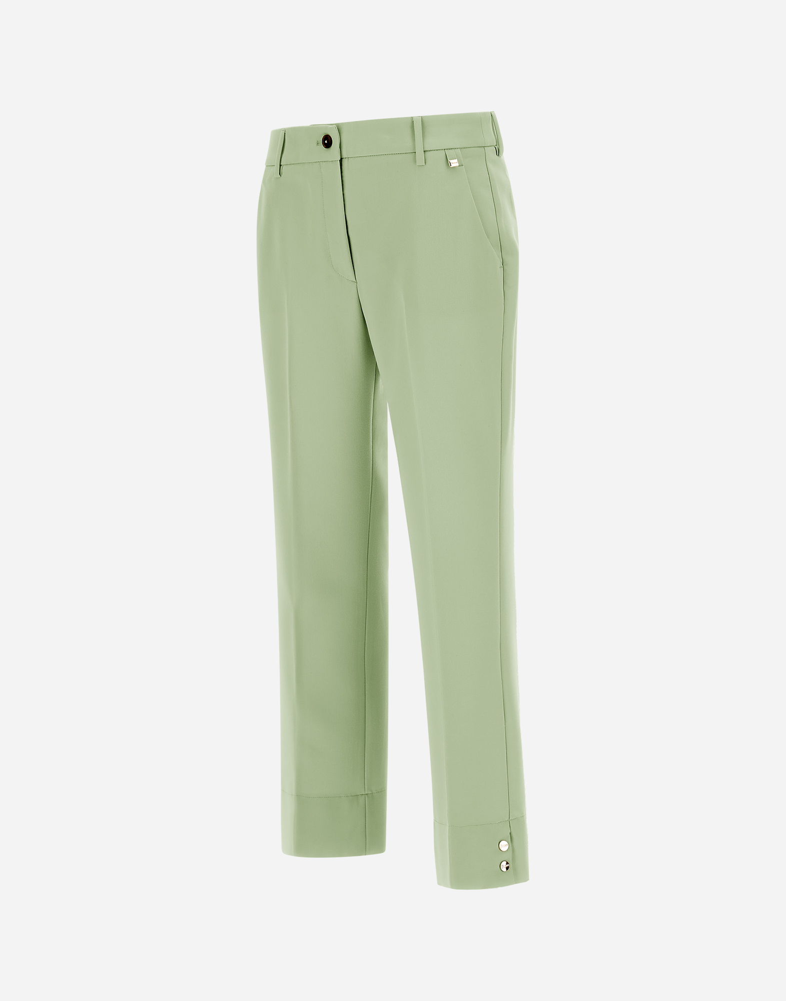 Herno Trousers In Viscose Effect In Light Green