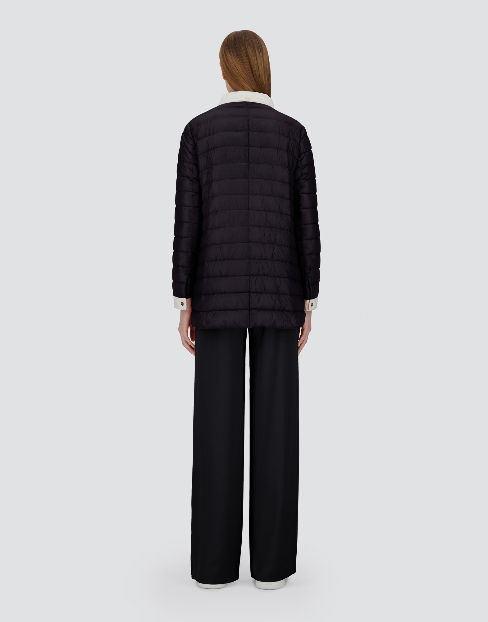 Herno A-shape Jacket In Nylon Ultralight And Ecoage In Black