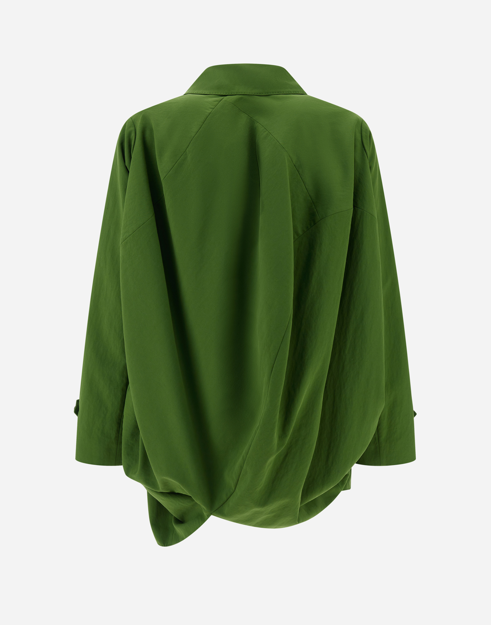 Herno Globe Blazer In Recycled Nylon Twill In Garden Green