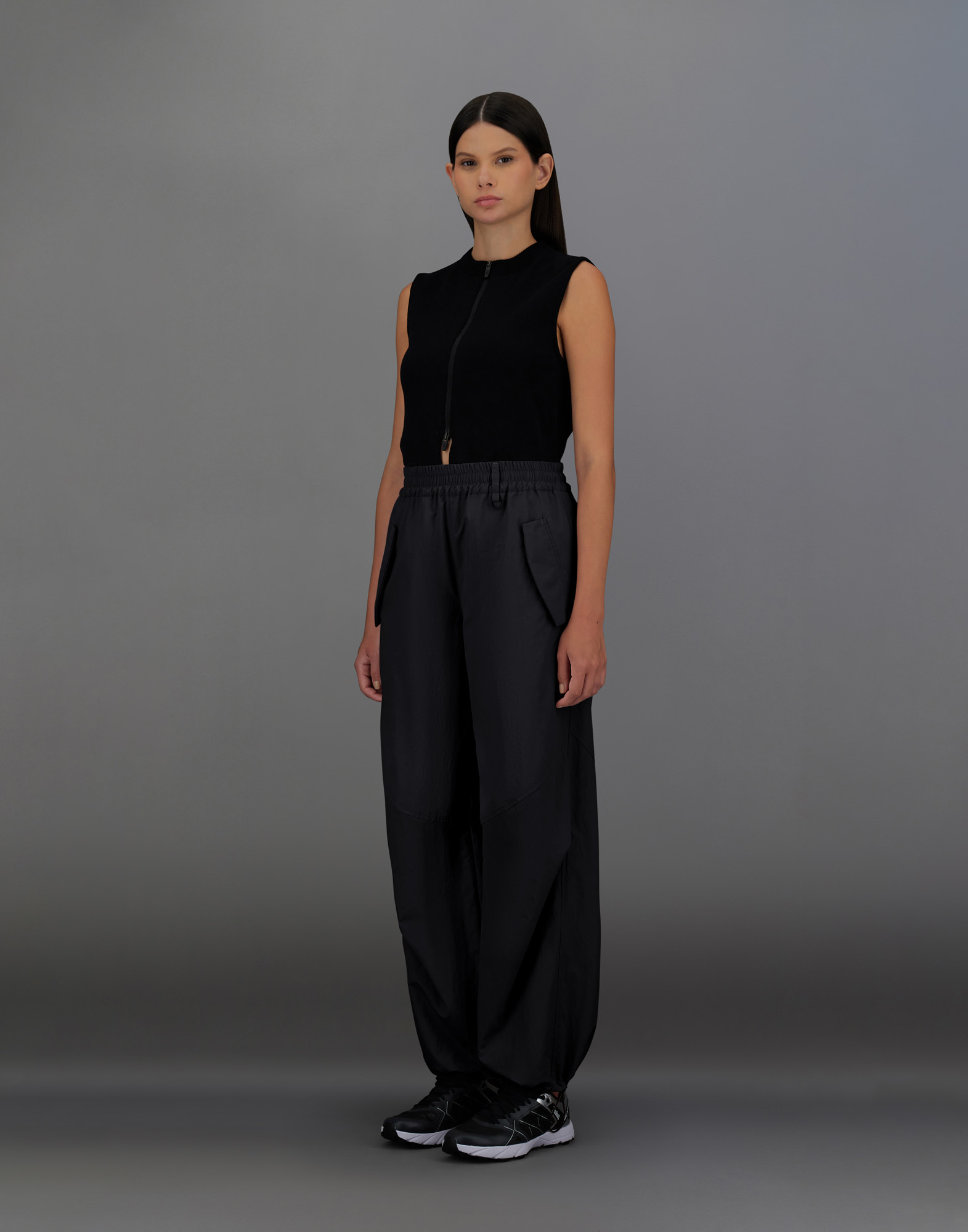 Herno Laminar Trousers In Organic-tech Feel In Black