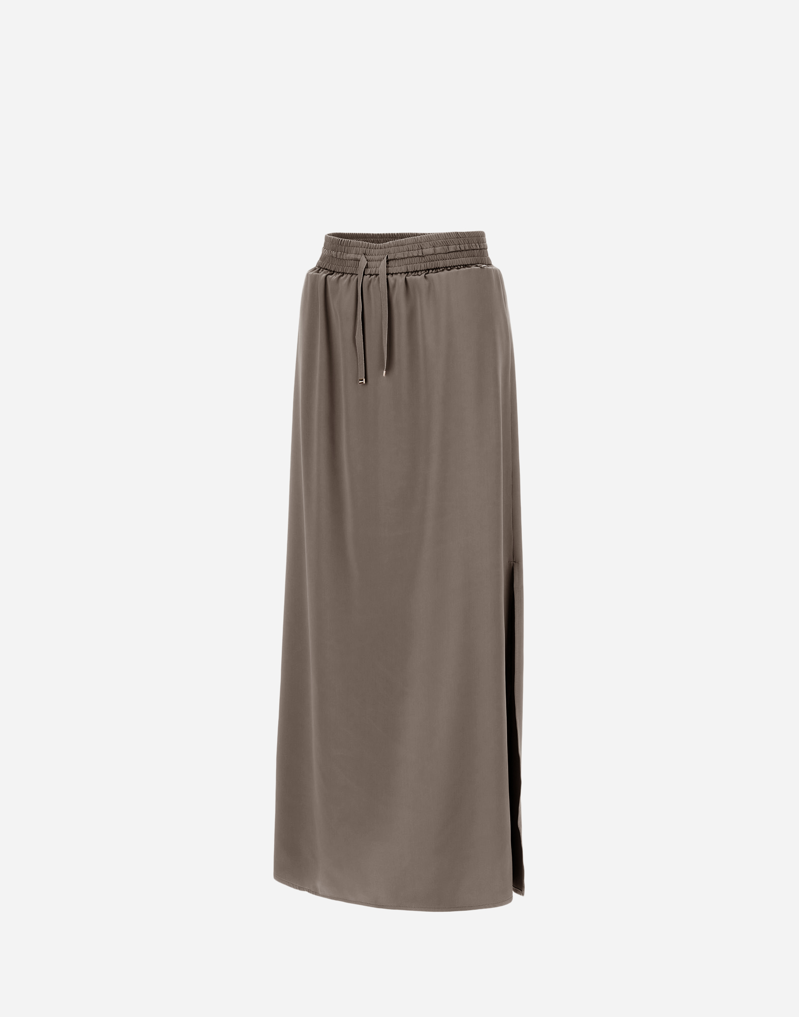 Herno Satin Skirt In Dove Grey