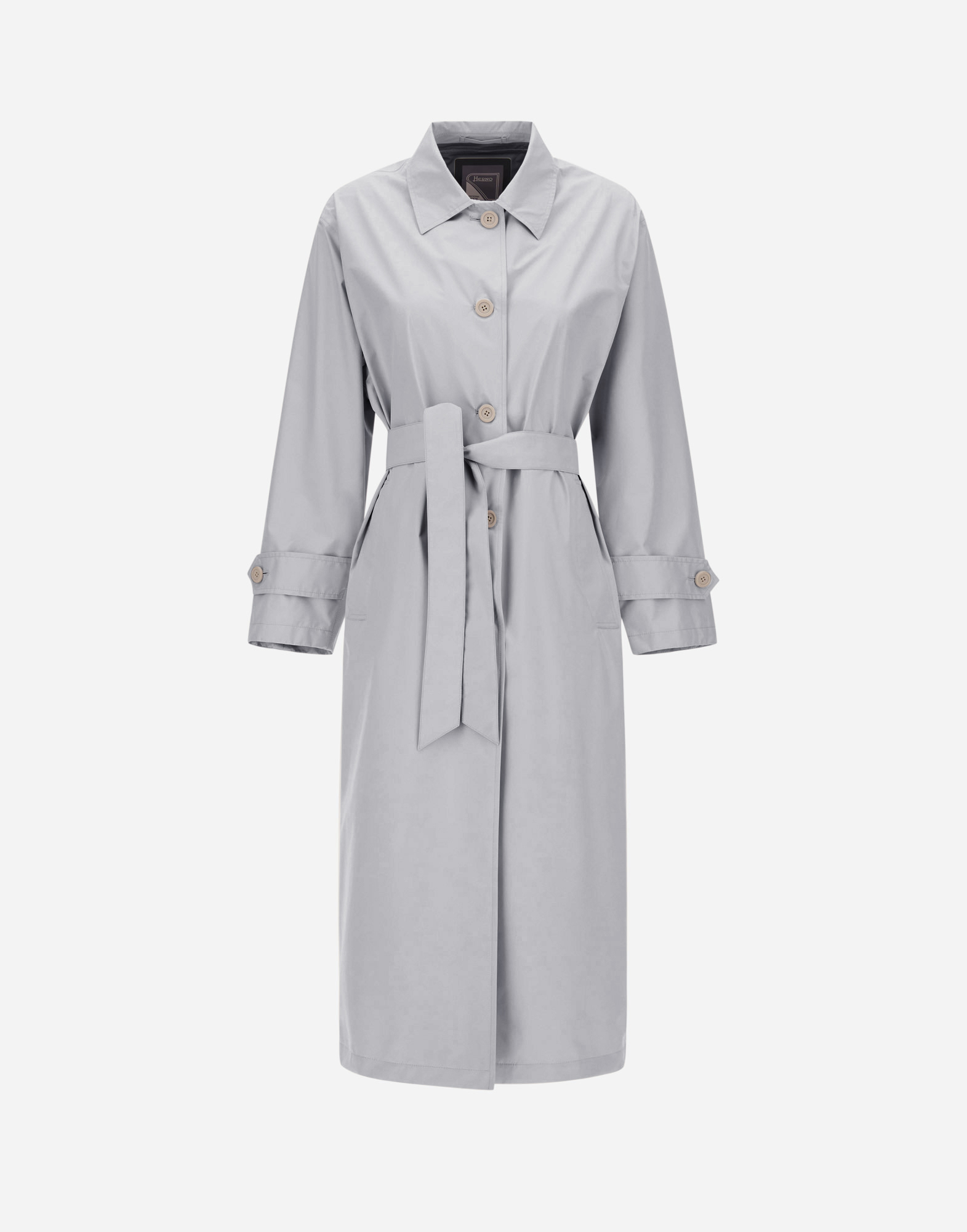 Herno Trench Coat In Paclite In Ice