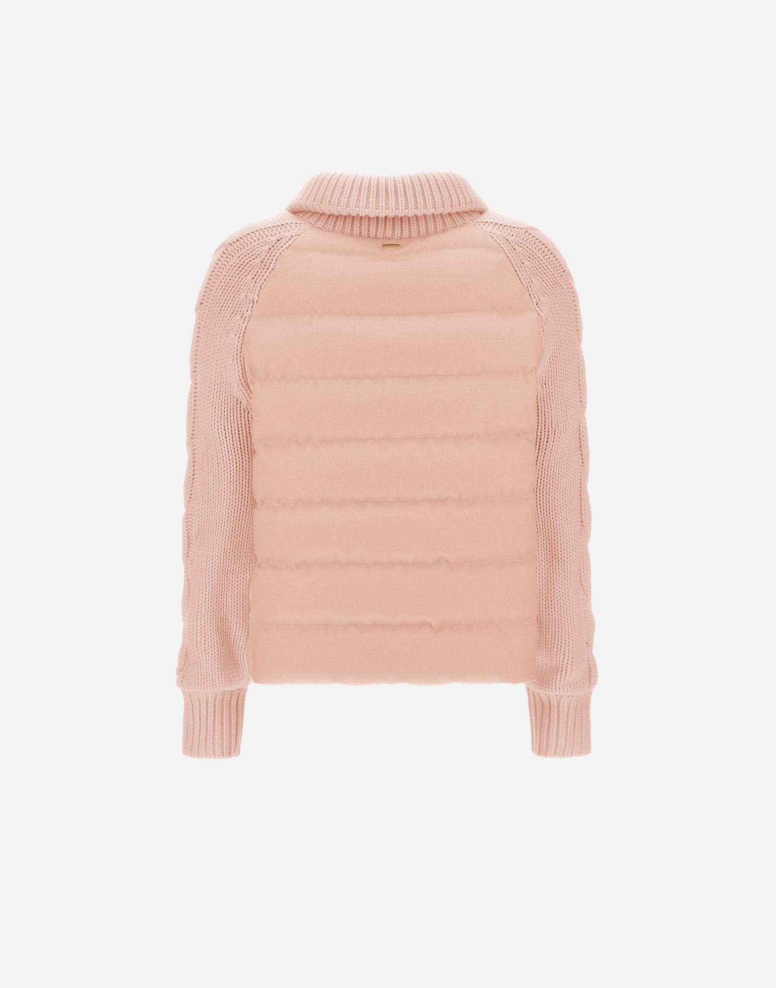 Herno Jacket In Cashmere, Silk And Knit In Light Pink