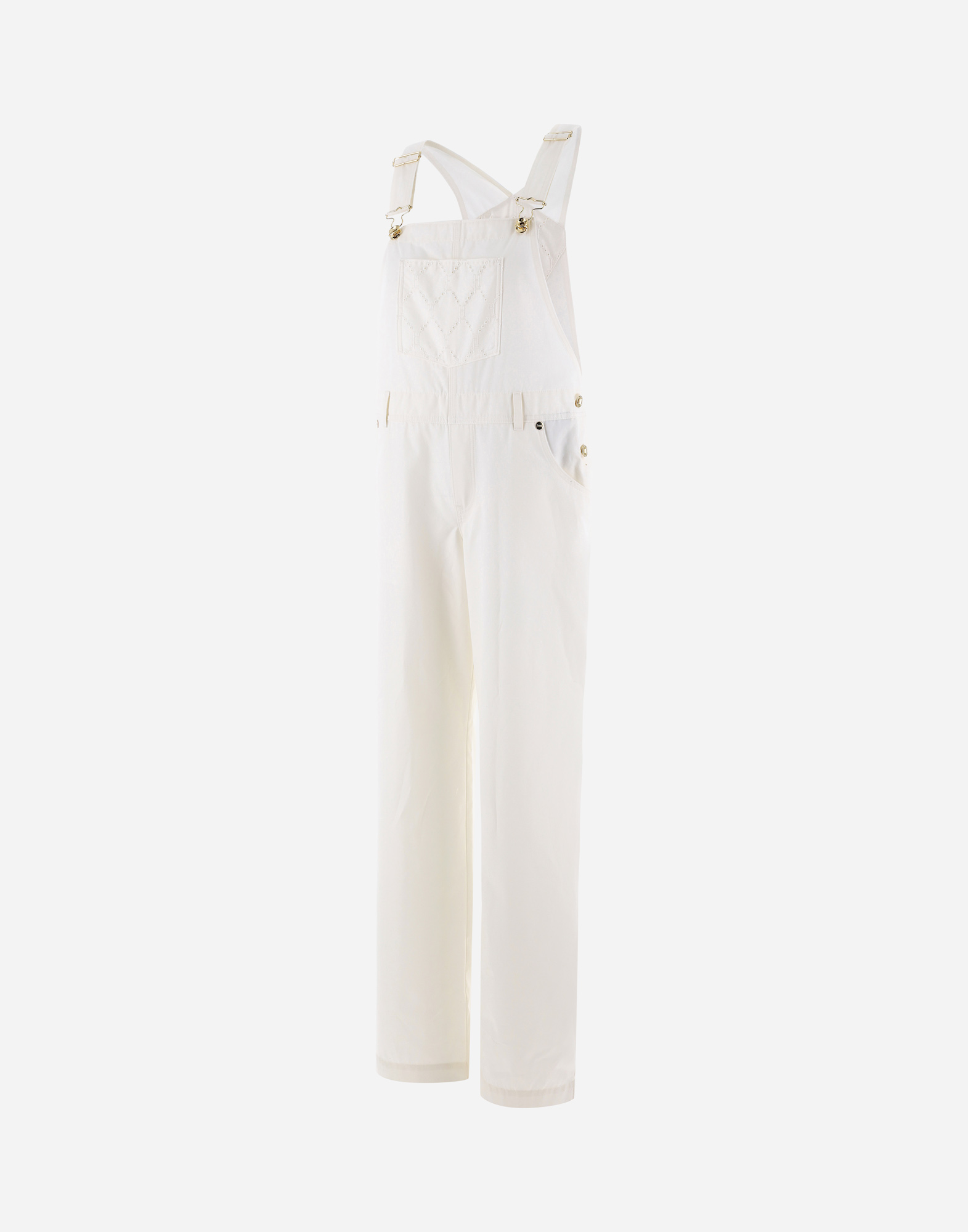 Herno Embroidered Delon Dungarees In White