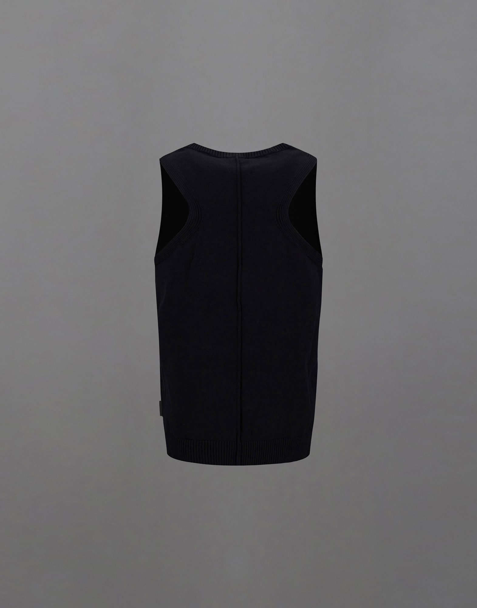 Herno Laminar Tank Top In Light Knit In Black