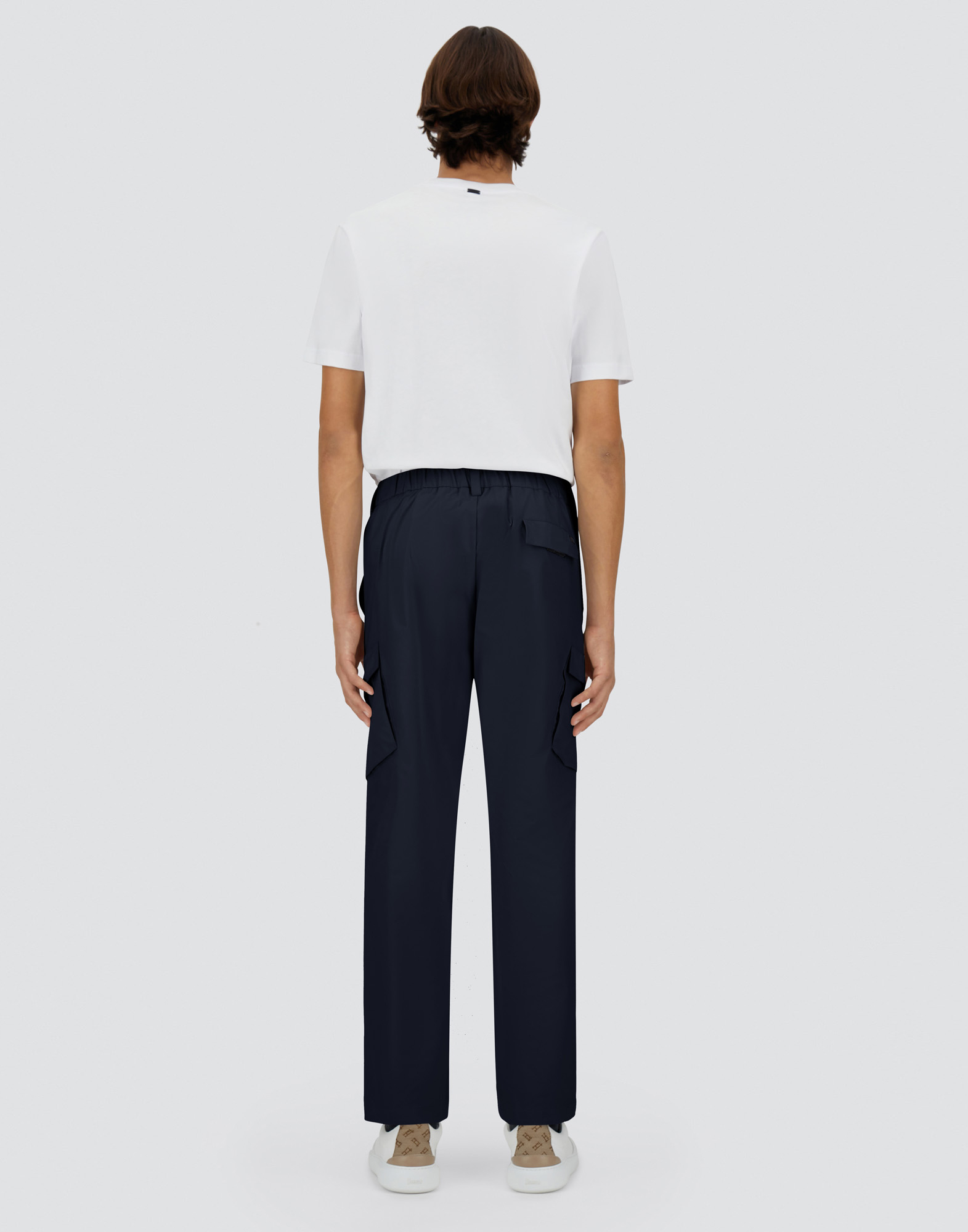 Herno Nylon Dive Trousers In Navy Blue