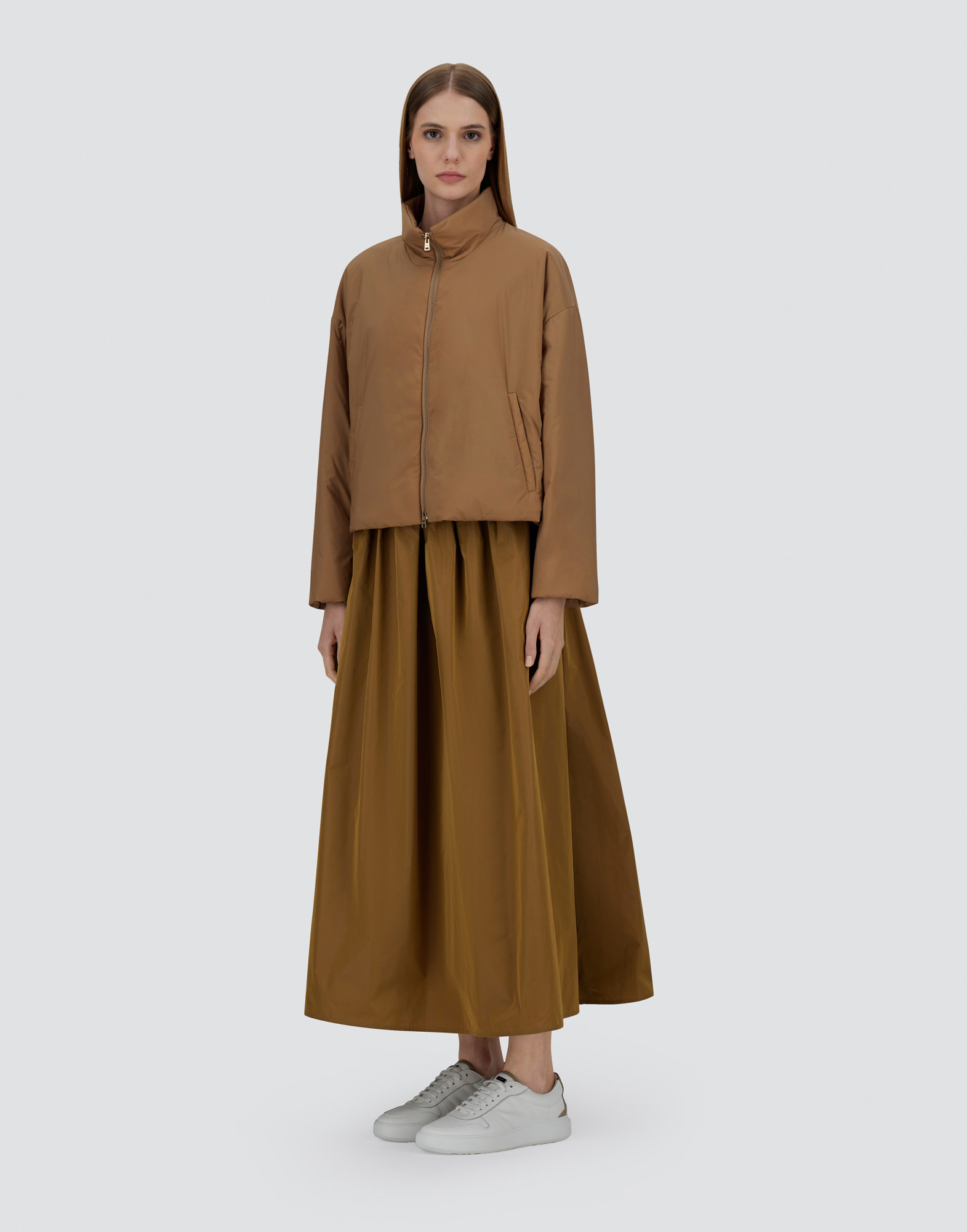 Herno Ecoage Jacket In Camel