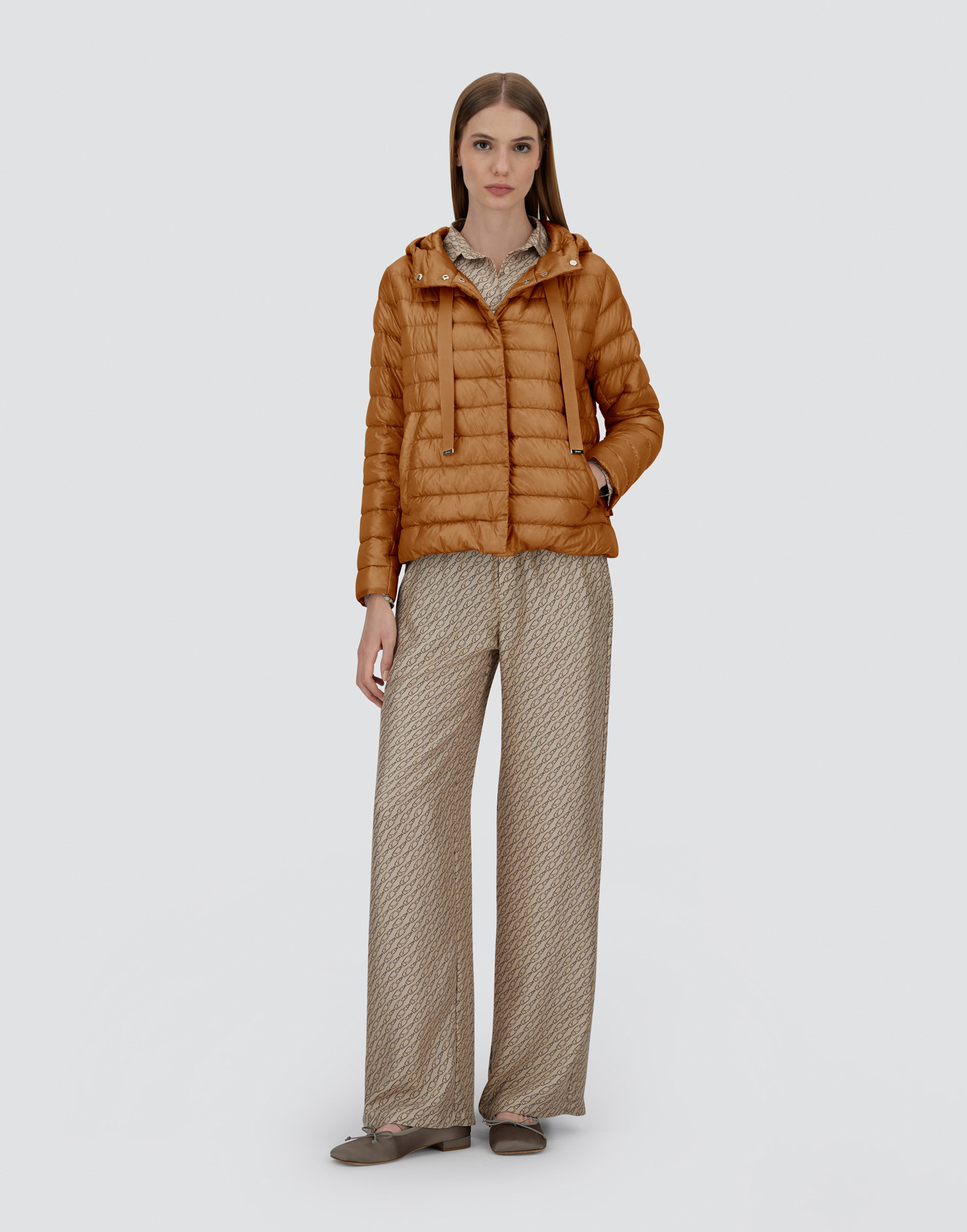 Herno Nylon Ultralight Jacket In Camel
