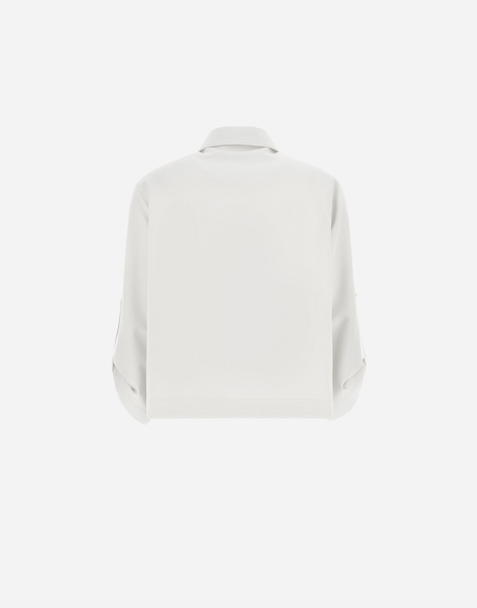 Herno Viscose-effect Shacket In Grey Pearl