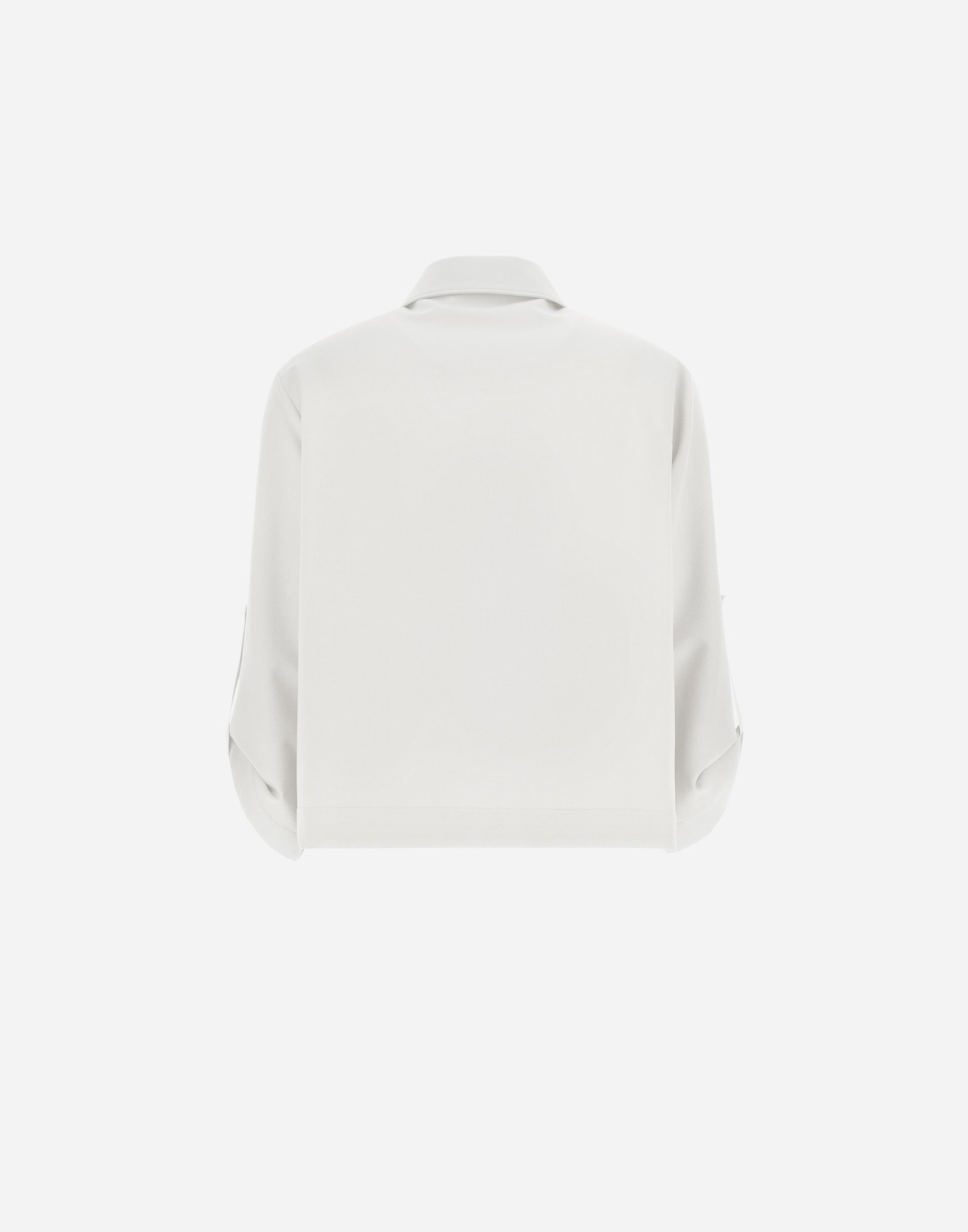 Herno Viscose-effect Shacket In Grey Pearl