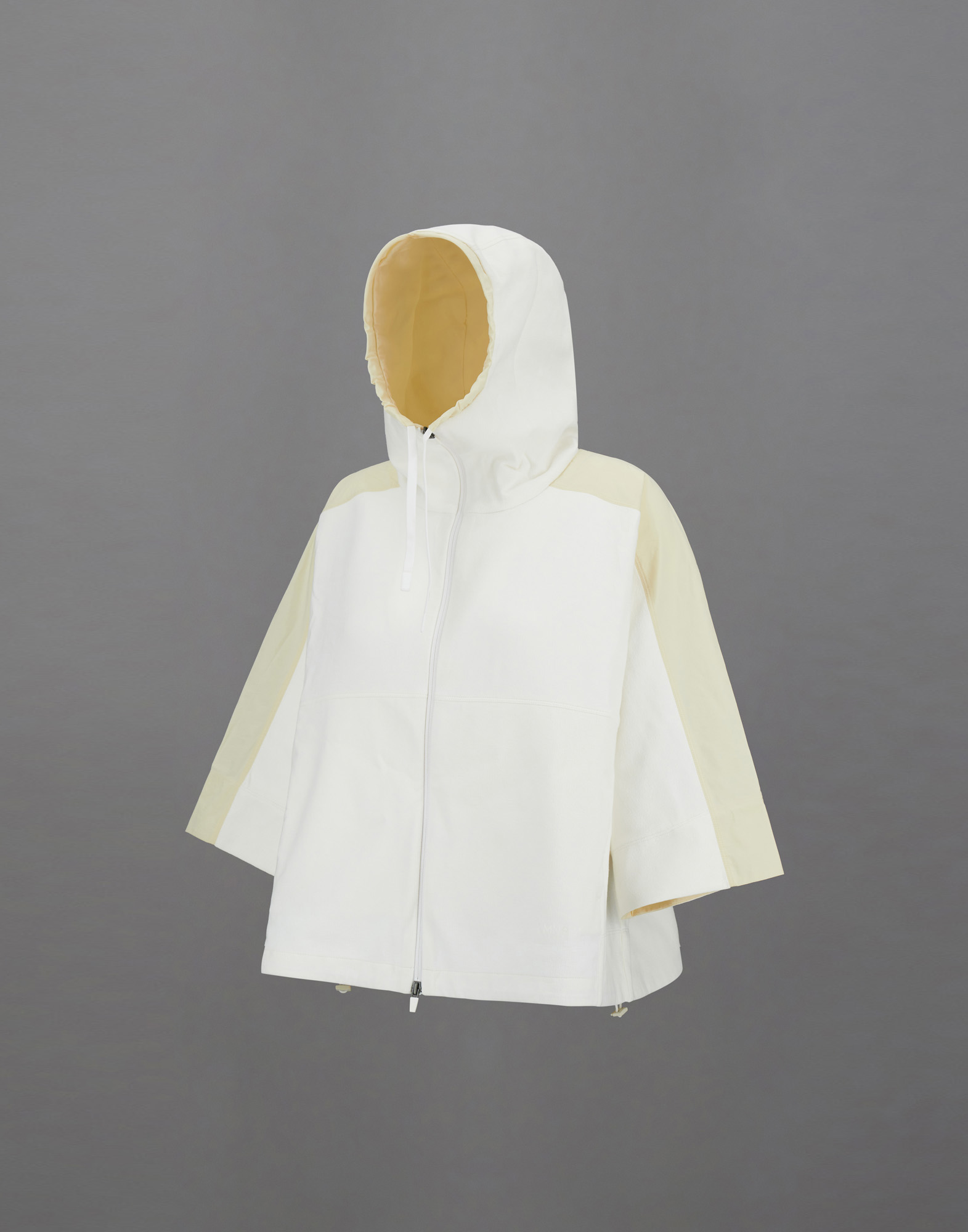 HERNO LAMINAR SWEATSHIRT IN STRUCTURED FLEECE AND TECH-POPLIN