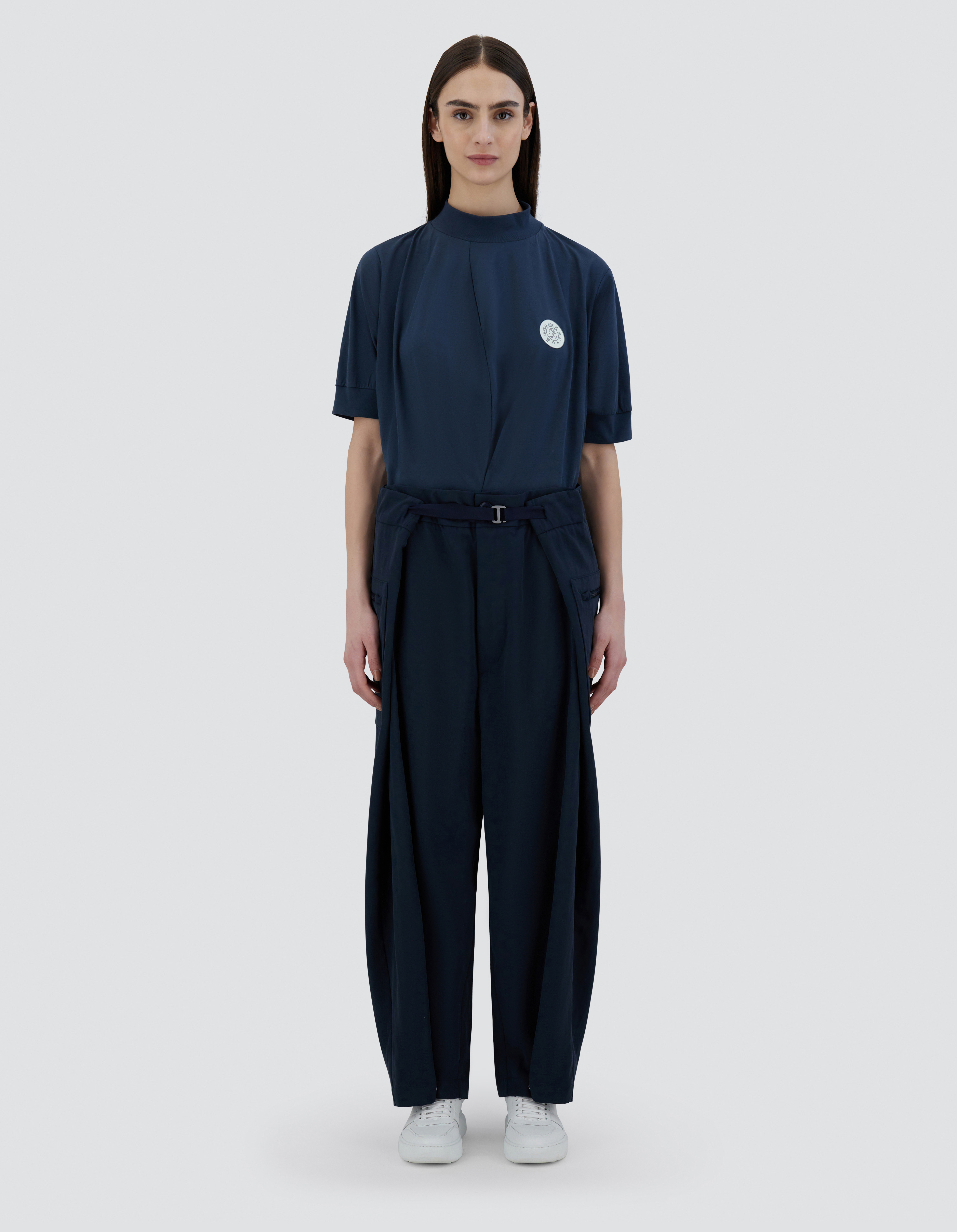 Shop Herno Globe Recycled Nylon Twill パンツ In Blue