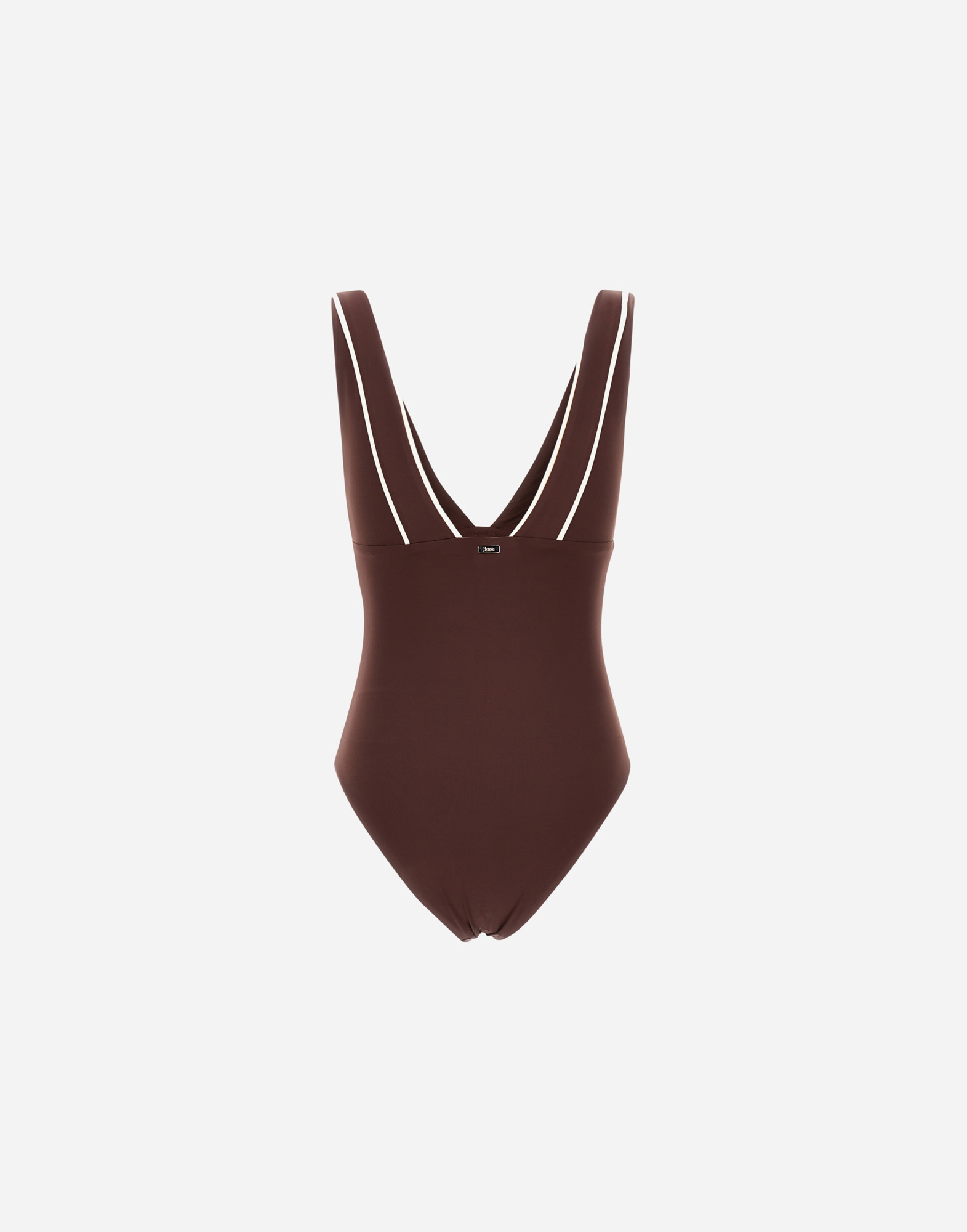 Herno Resort One-piece Swimsuit In Comfort Lycra In Brown