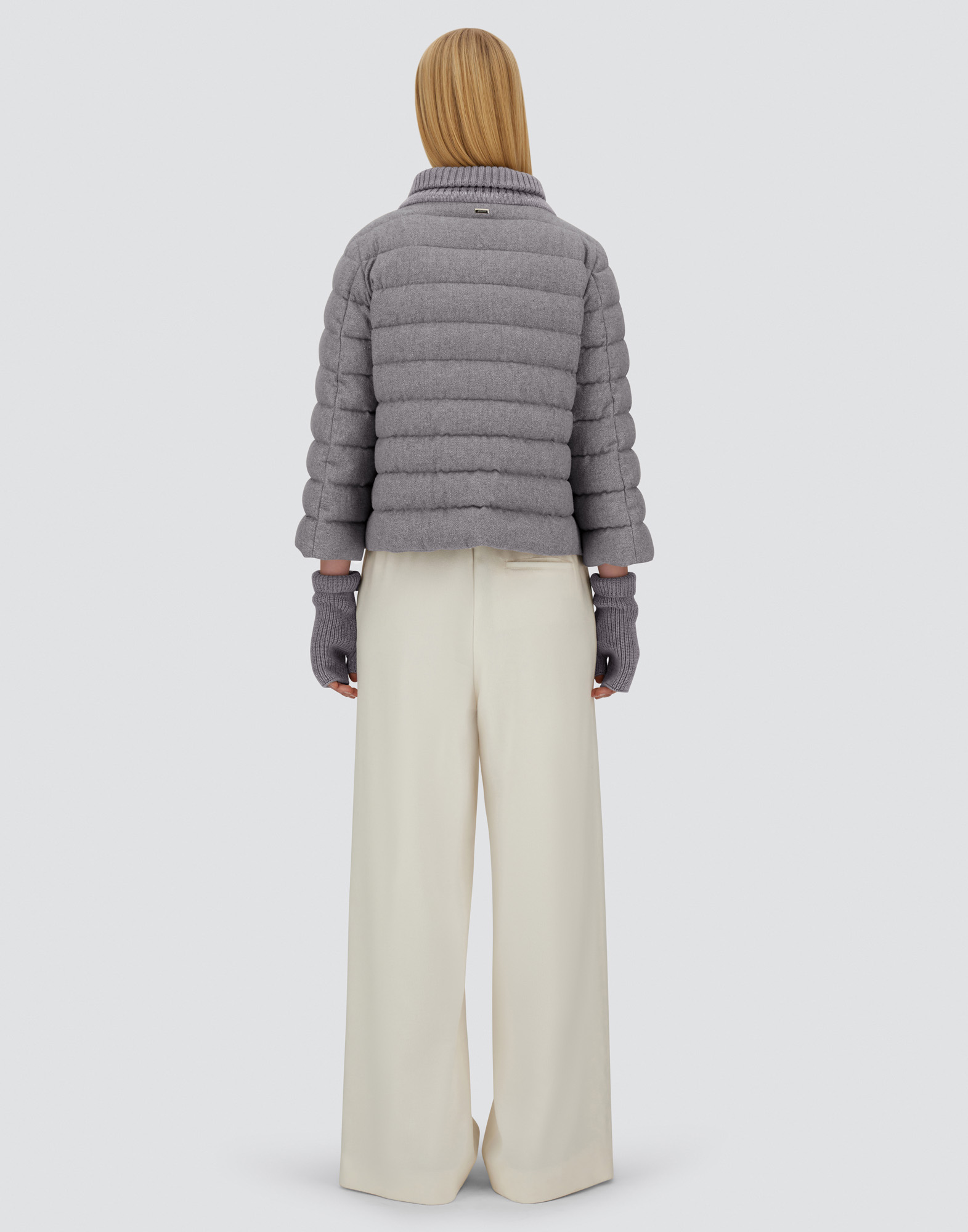 Herno Resort Cape In Lucent Cashmere Wool