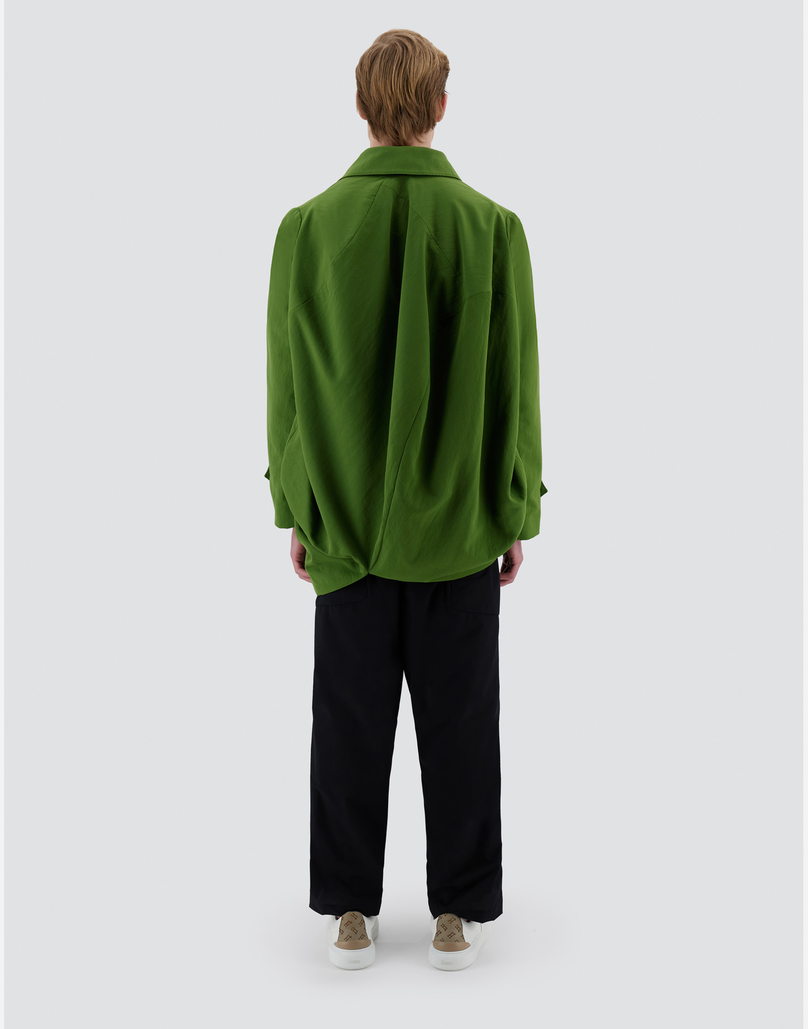 Shop Herno Globe Recycled Nylon Twill ジャケット In Garden Green