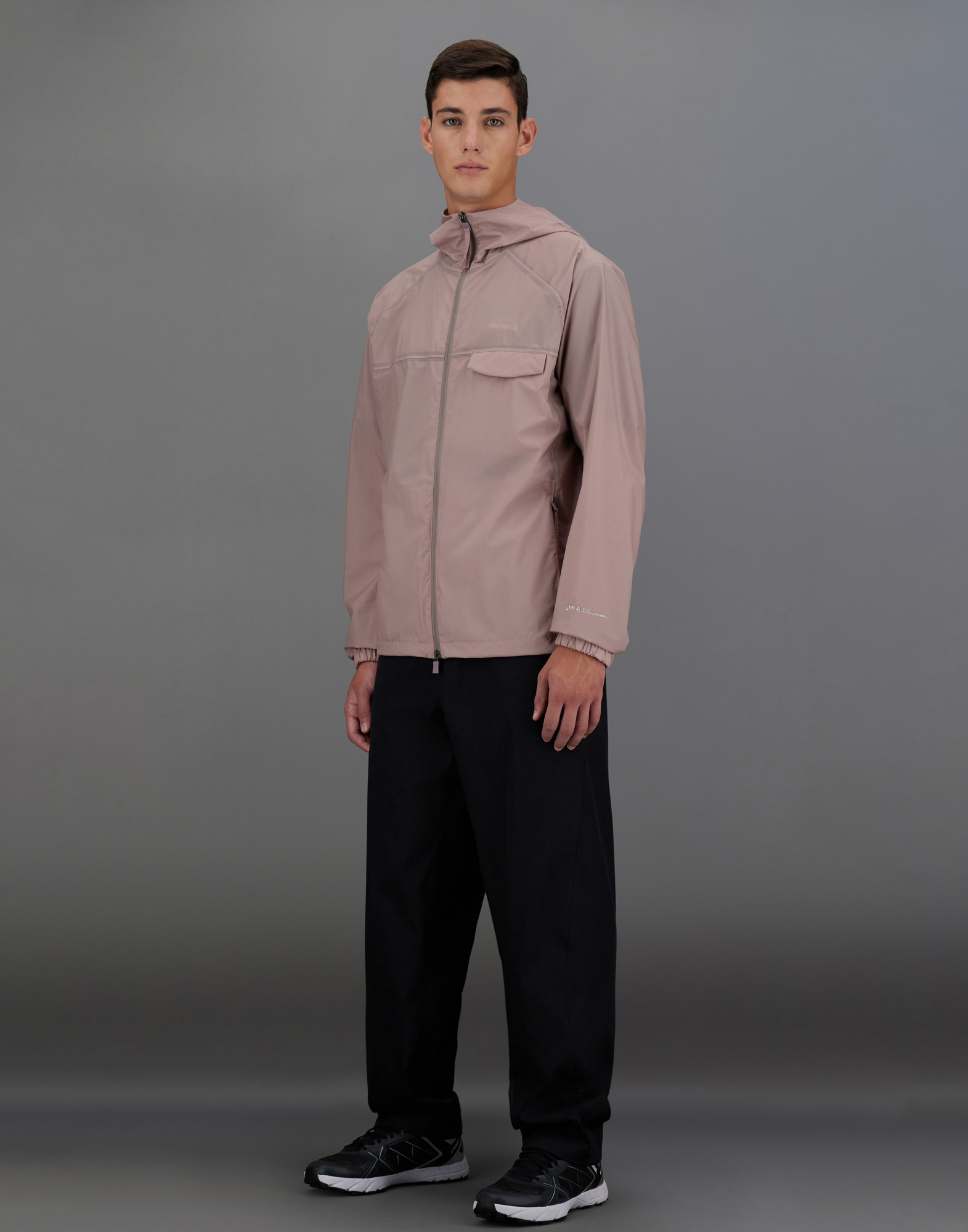 Herno Laminar Jacket In 3l Translucent Ripstop In Powder