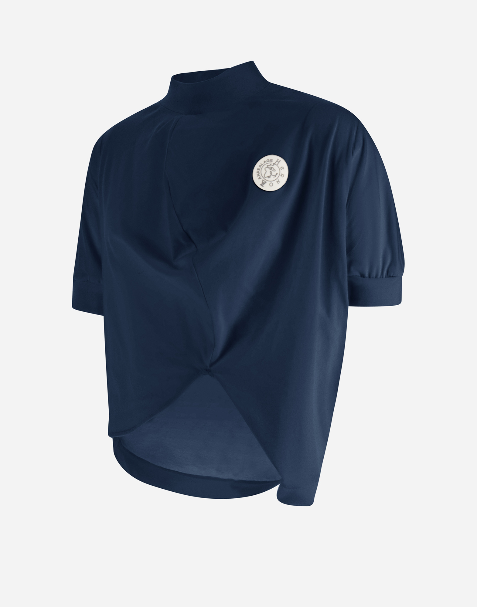 Herno Globe Sweater In Eco Jersey In Blue