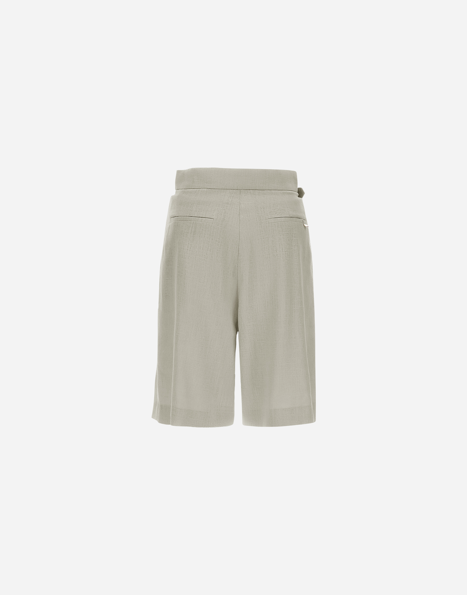 Herno Linen-blend Shorts In Chantilly