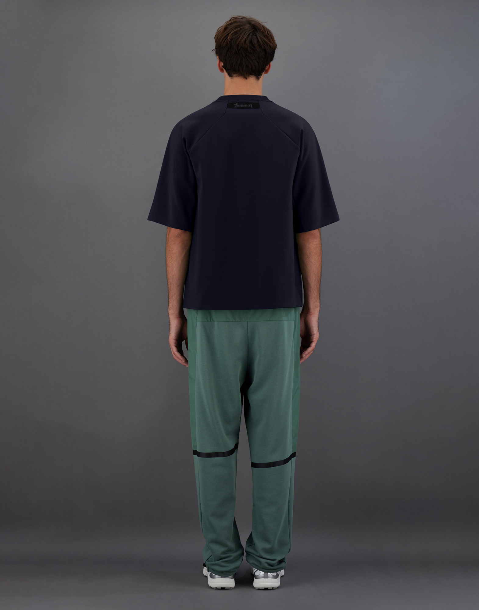 Herno Laminar Sweatshirt In Tech Double In Navy Blue