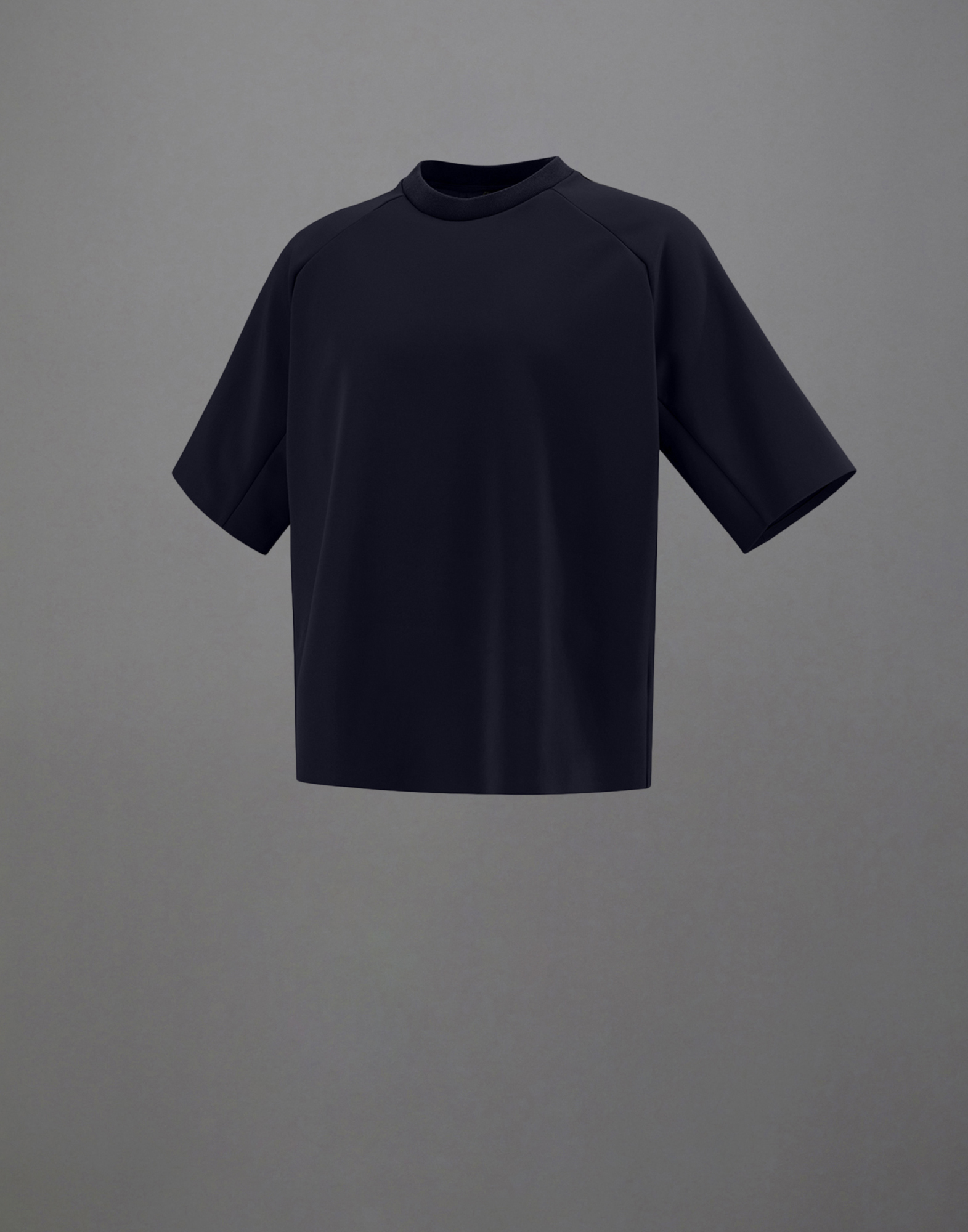 Herno Laminar Sweatshirt In Tech Double In Navy Blue