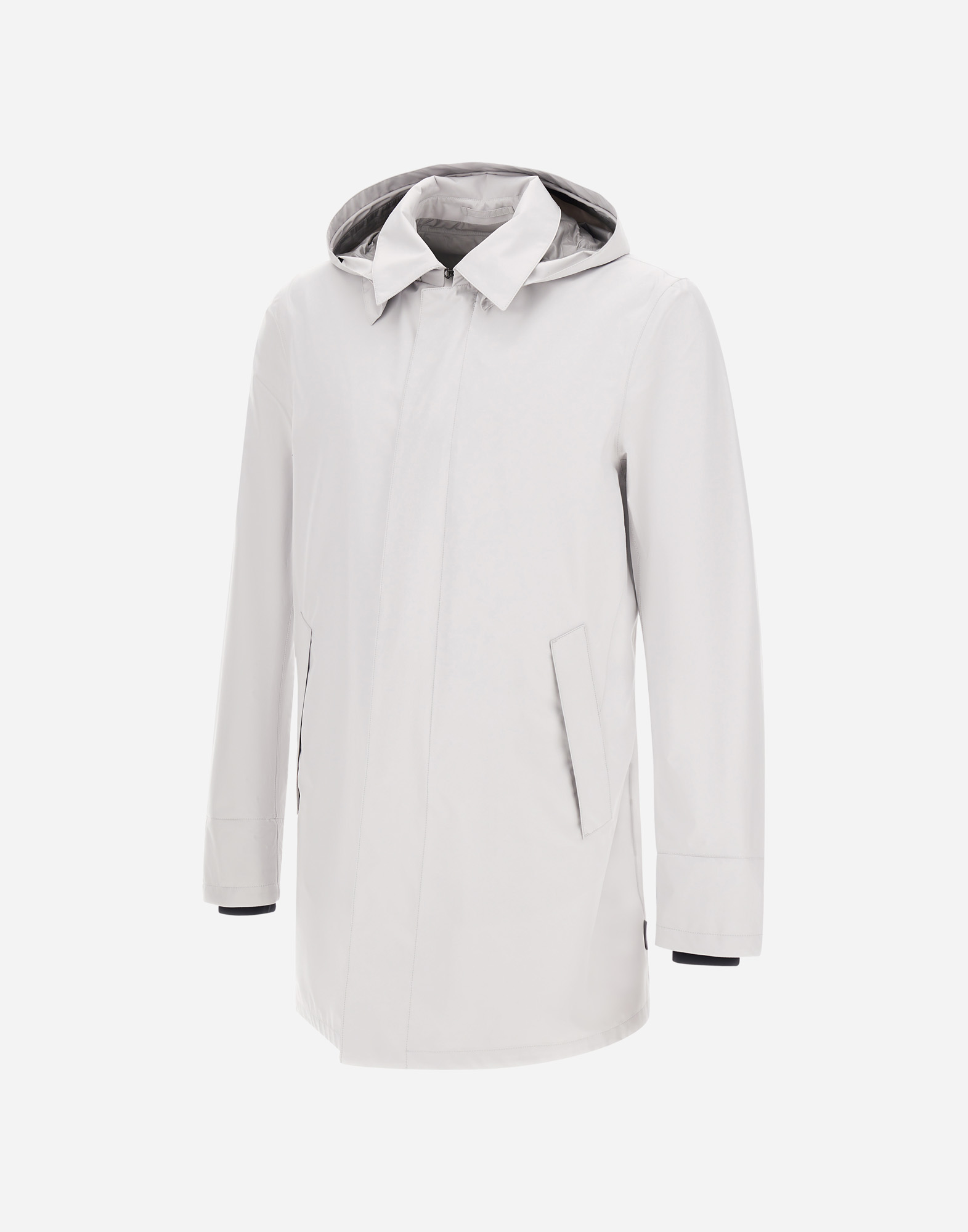 Herno Laminar Padded Carcoat In Gore-tex 2l In Ice