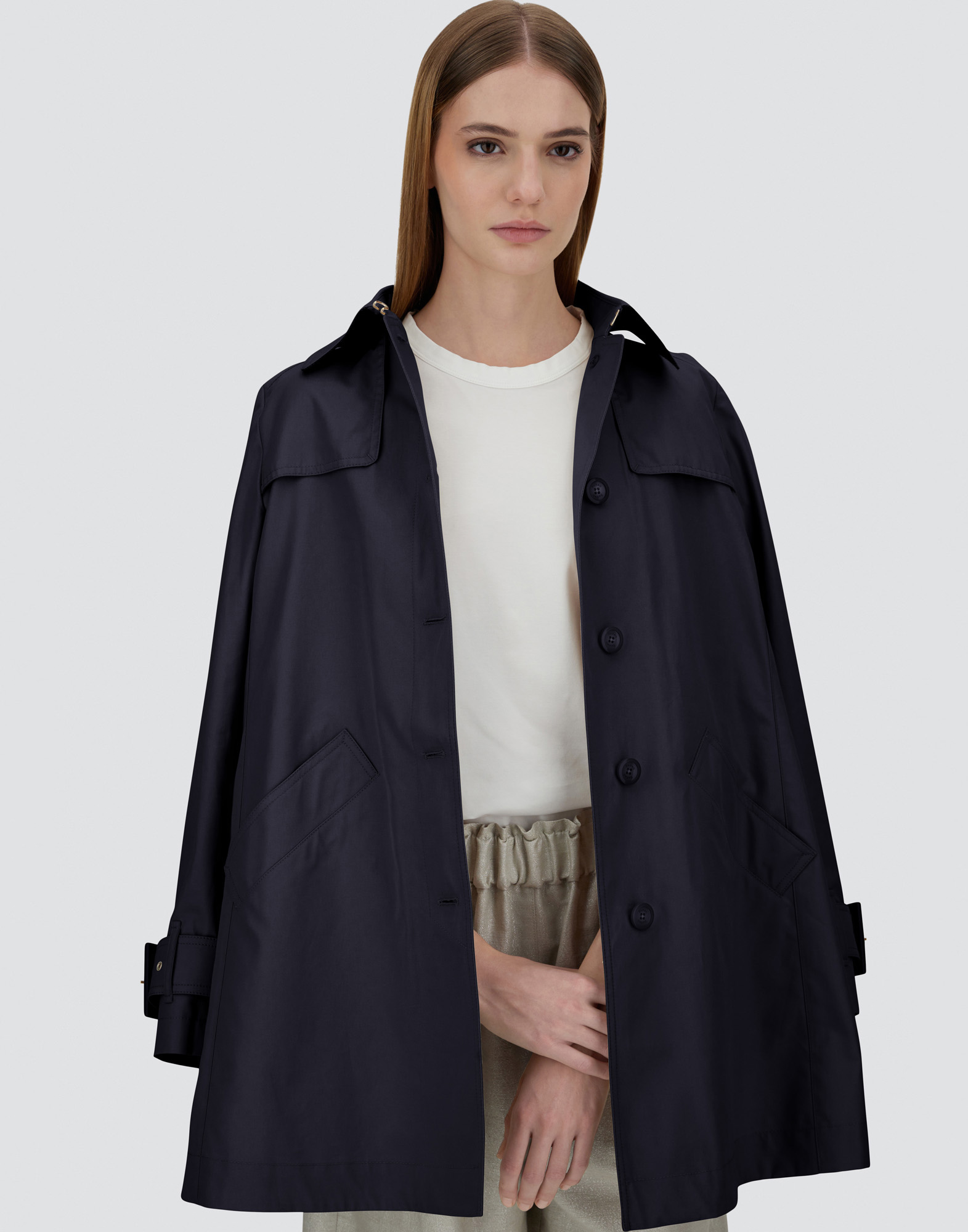 HERNO RAINCOAT IN DELON AND MONOGRAM 