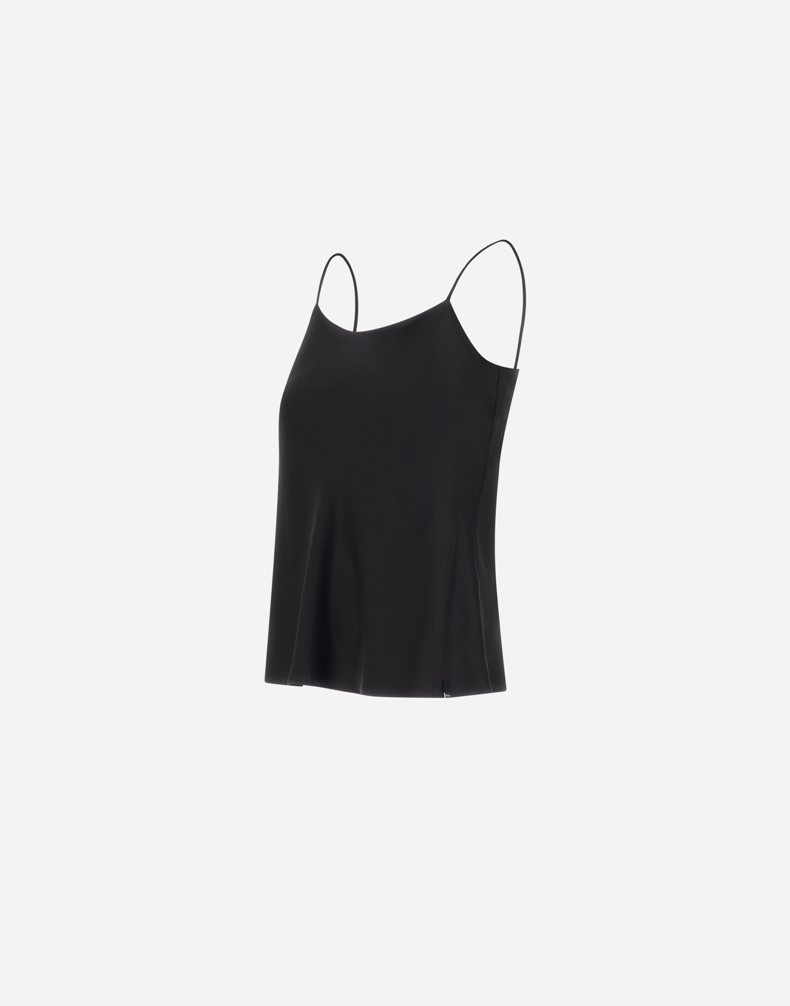 Herno Resort Top In Satin Effect In Black