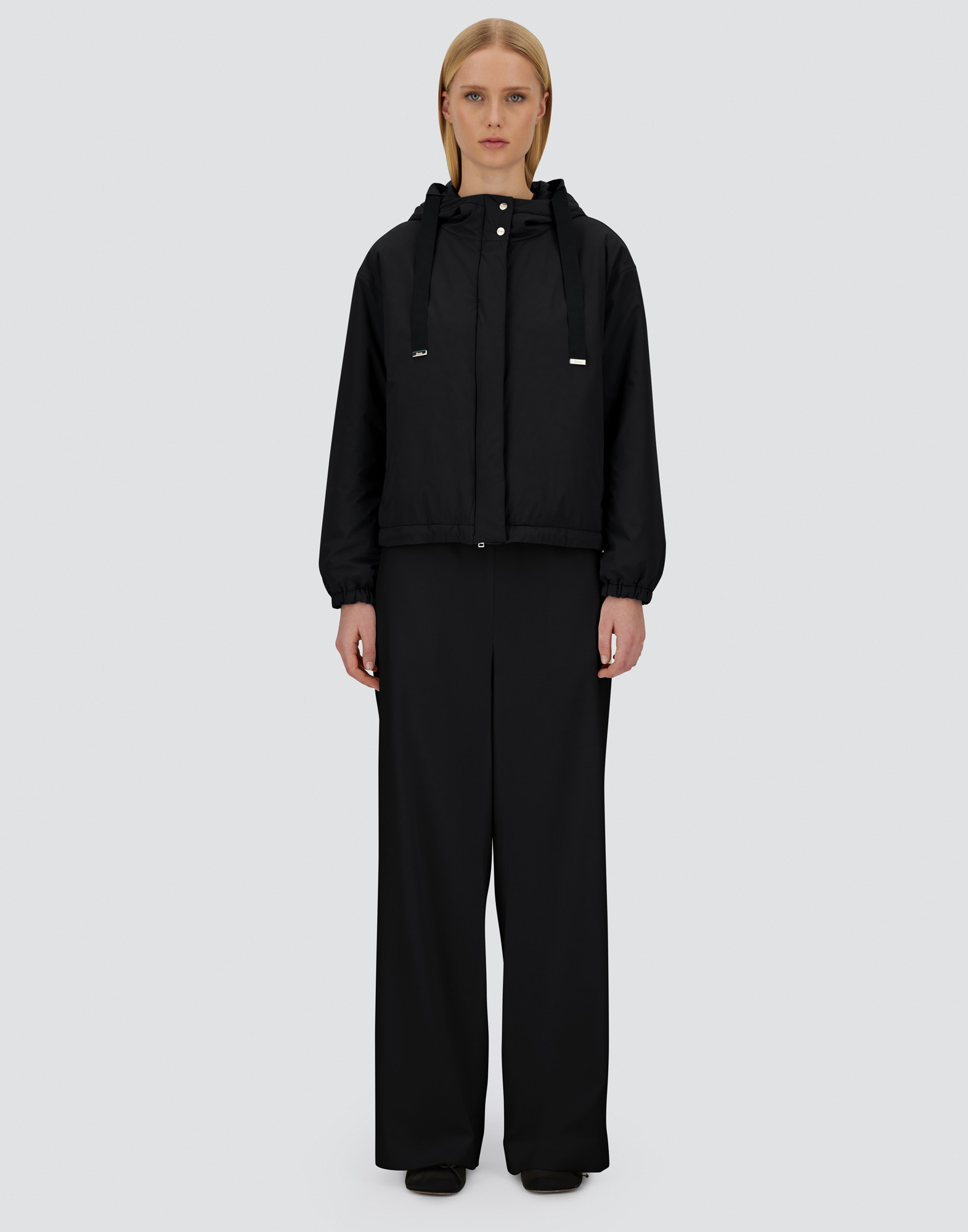 Herno Resort Jacket In Travel Nylon Ponente In Black
