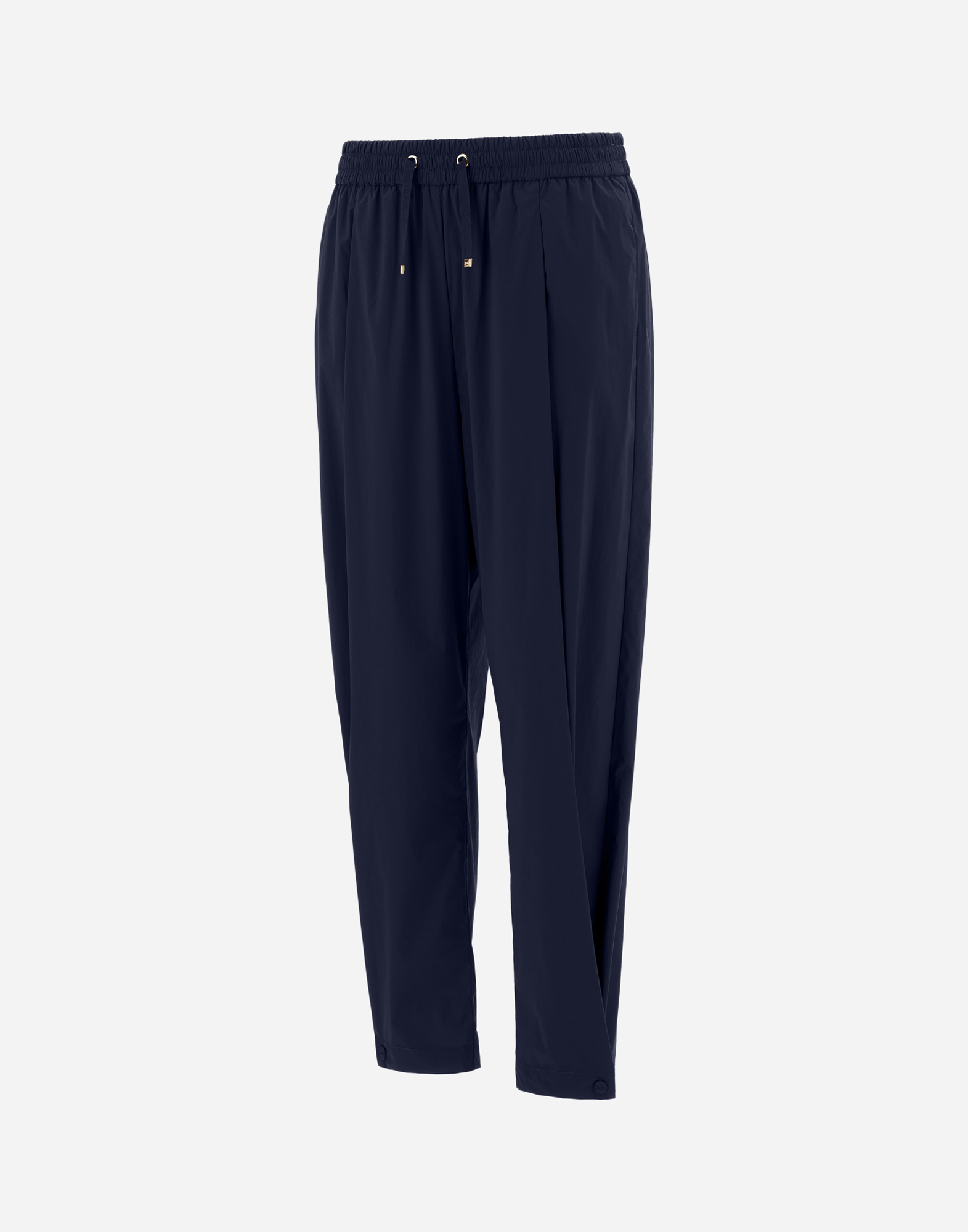 Herno Trousers In Light Nylon Stretch In Blue
