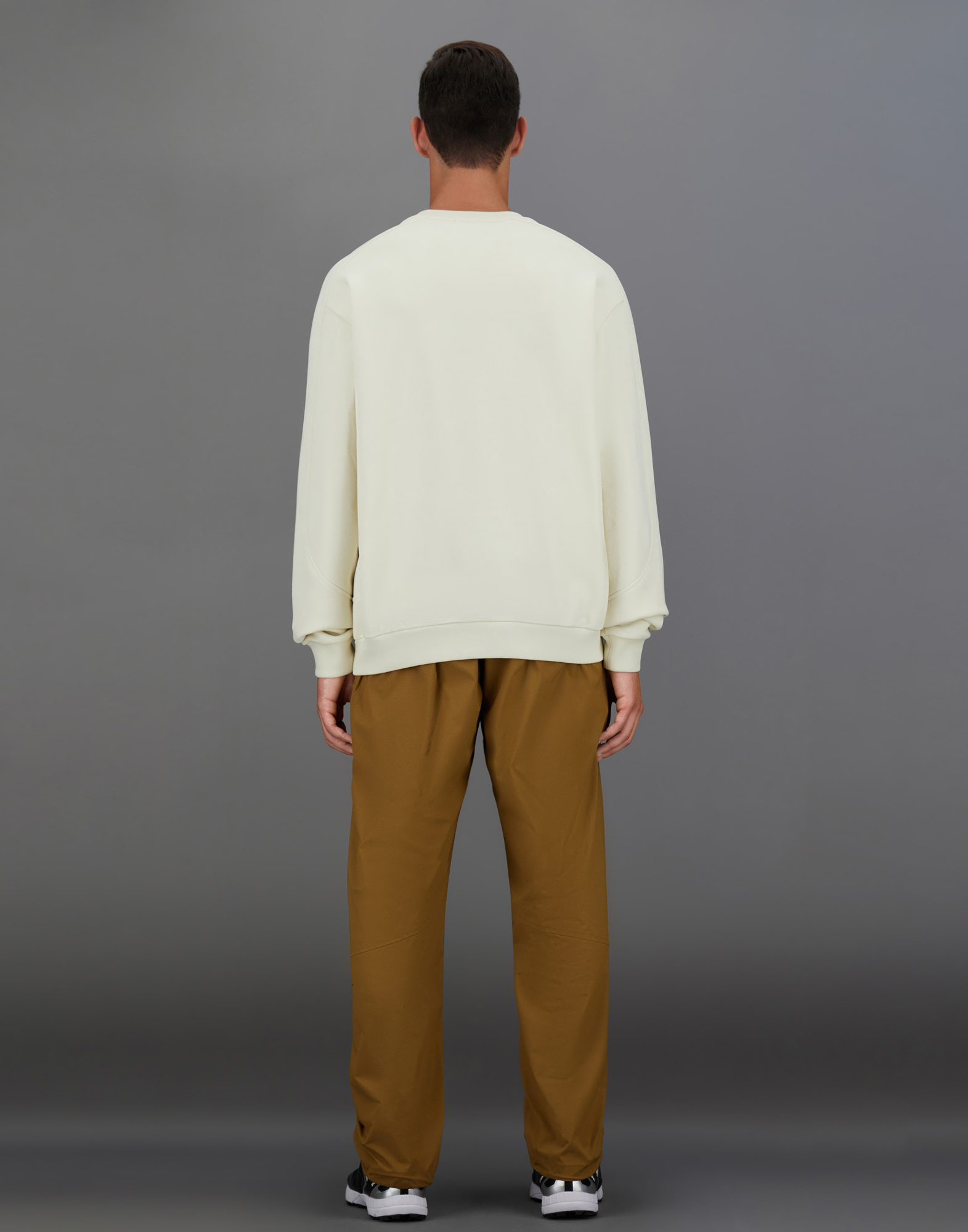 Herno Laminar Sweatshirt In Heavy Cotton In Cream