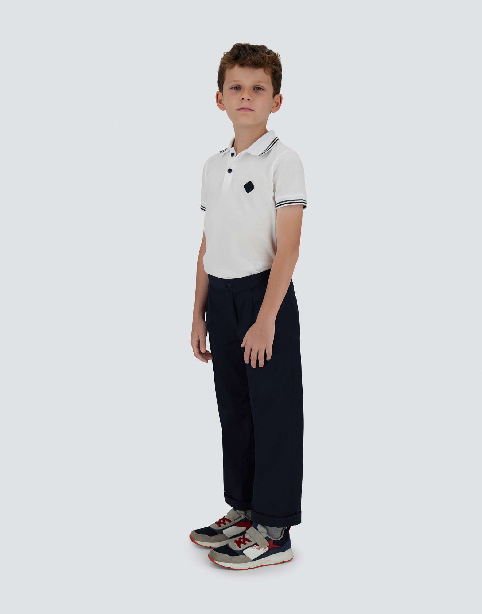 Shop Herno Trousers In Ultralight Crease In Blue