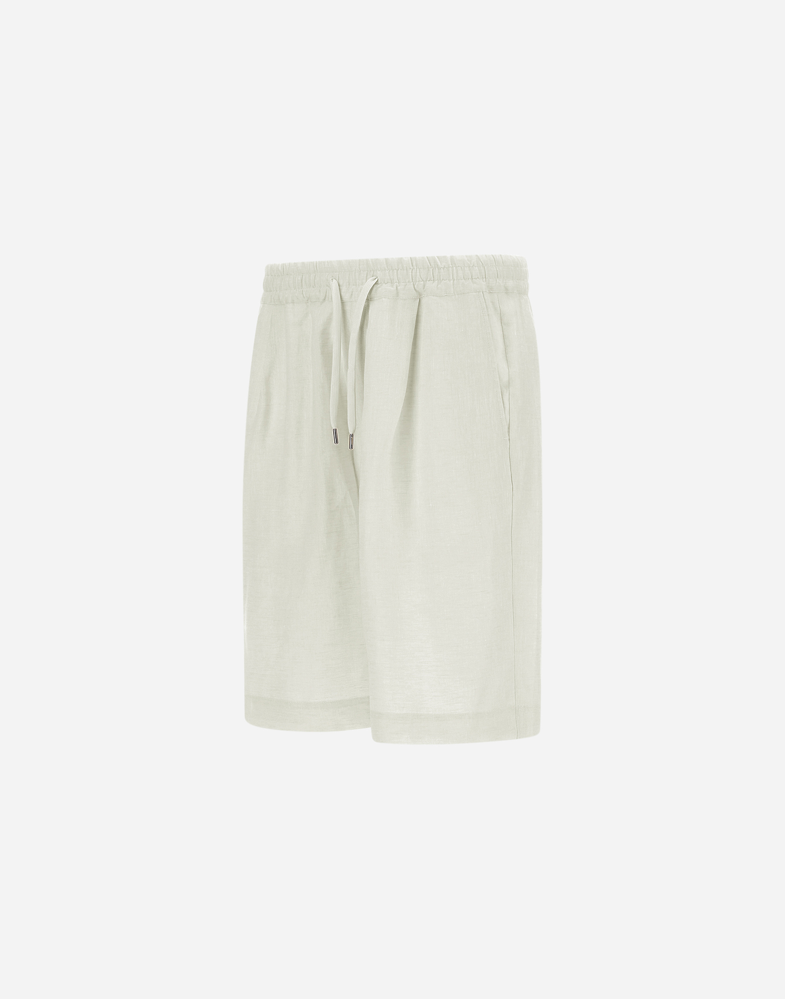 Herno Summer Linen Shorts In Chantilly