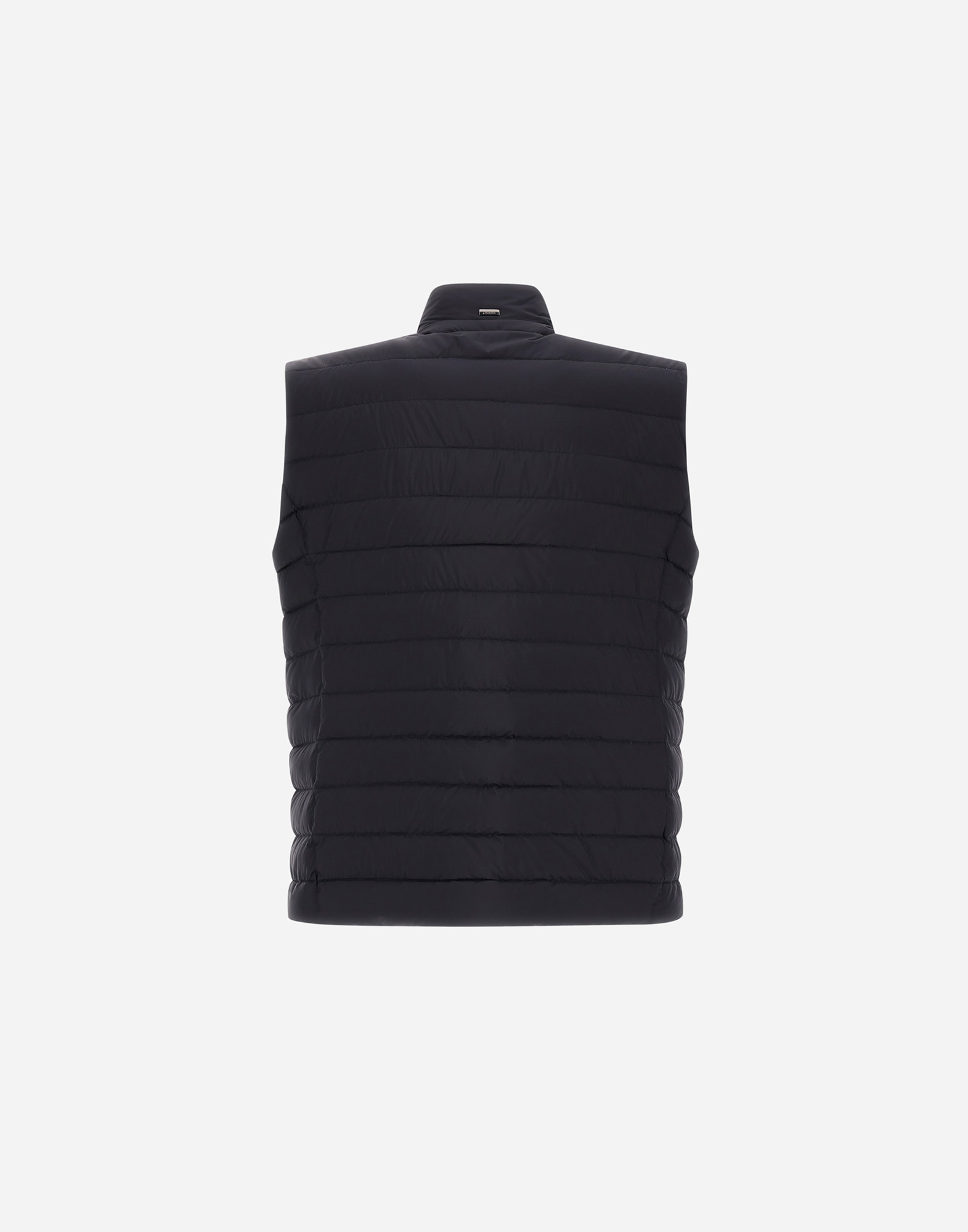 Herno Ecoage And Monogram Gilet In Blu Navy