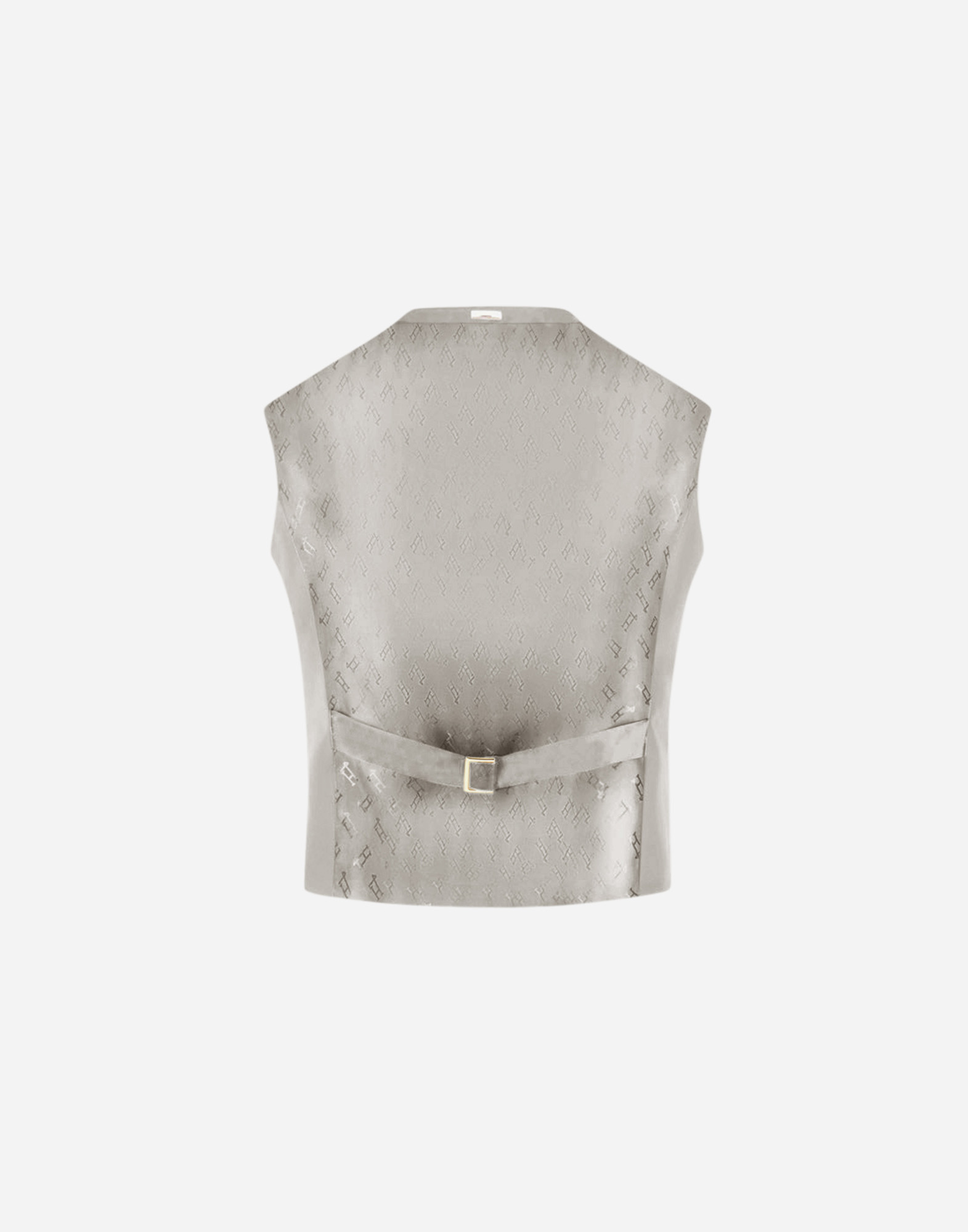 Herno Flawless Woven Vest In Cream