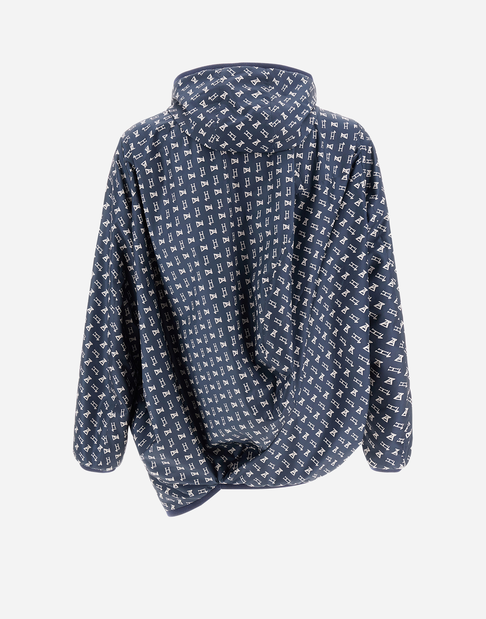 Shop Herno Globe Eco Monogram パーカ In Blue