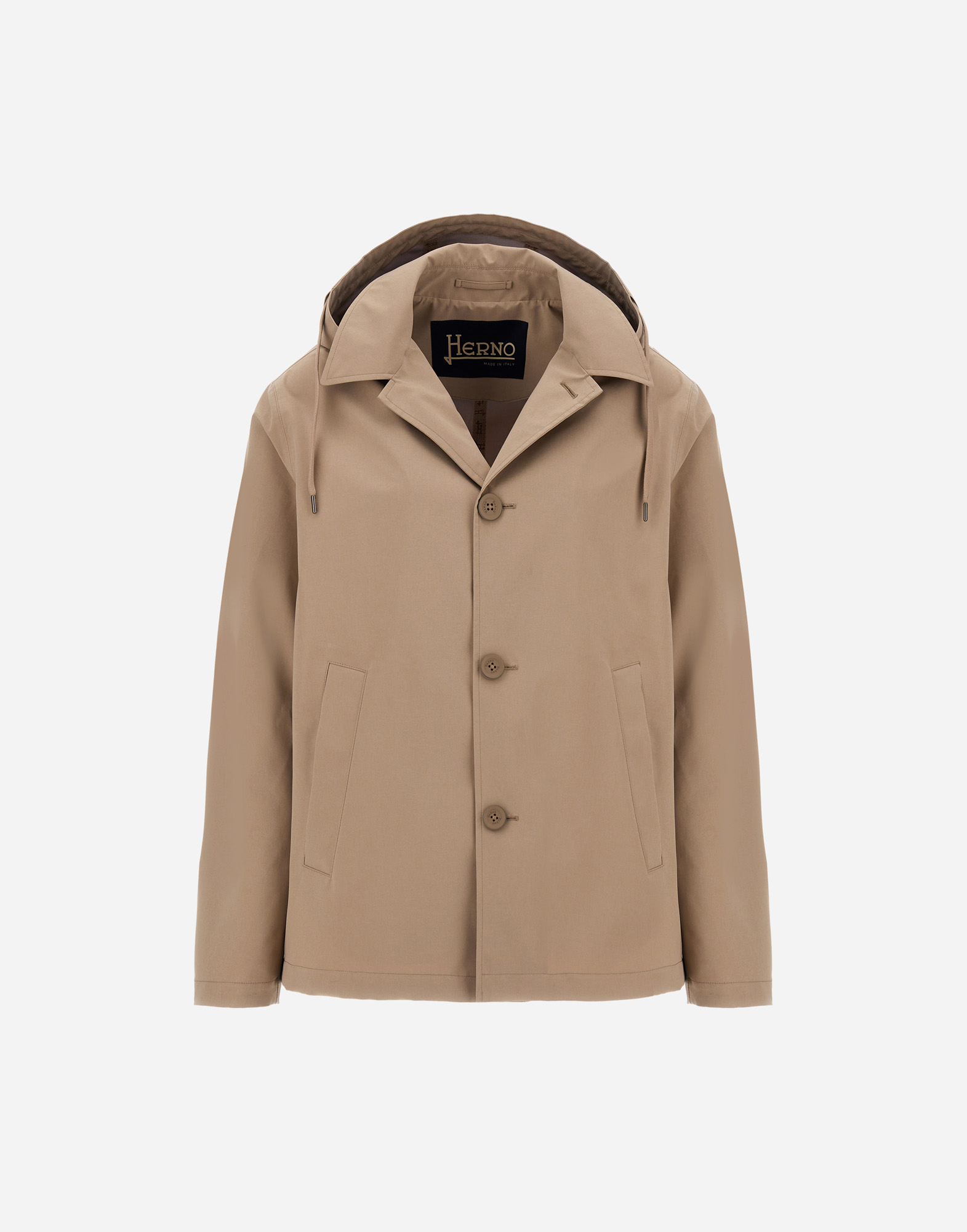 Herno 3-layer Compact Jacket In Dove Grey