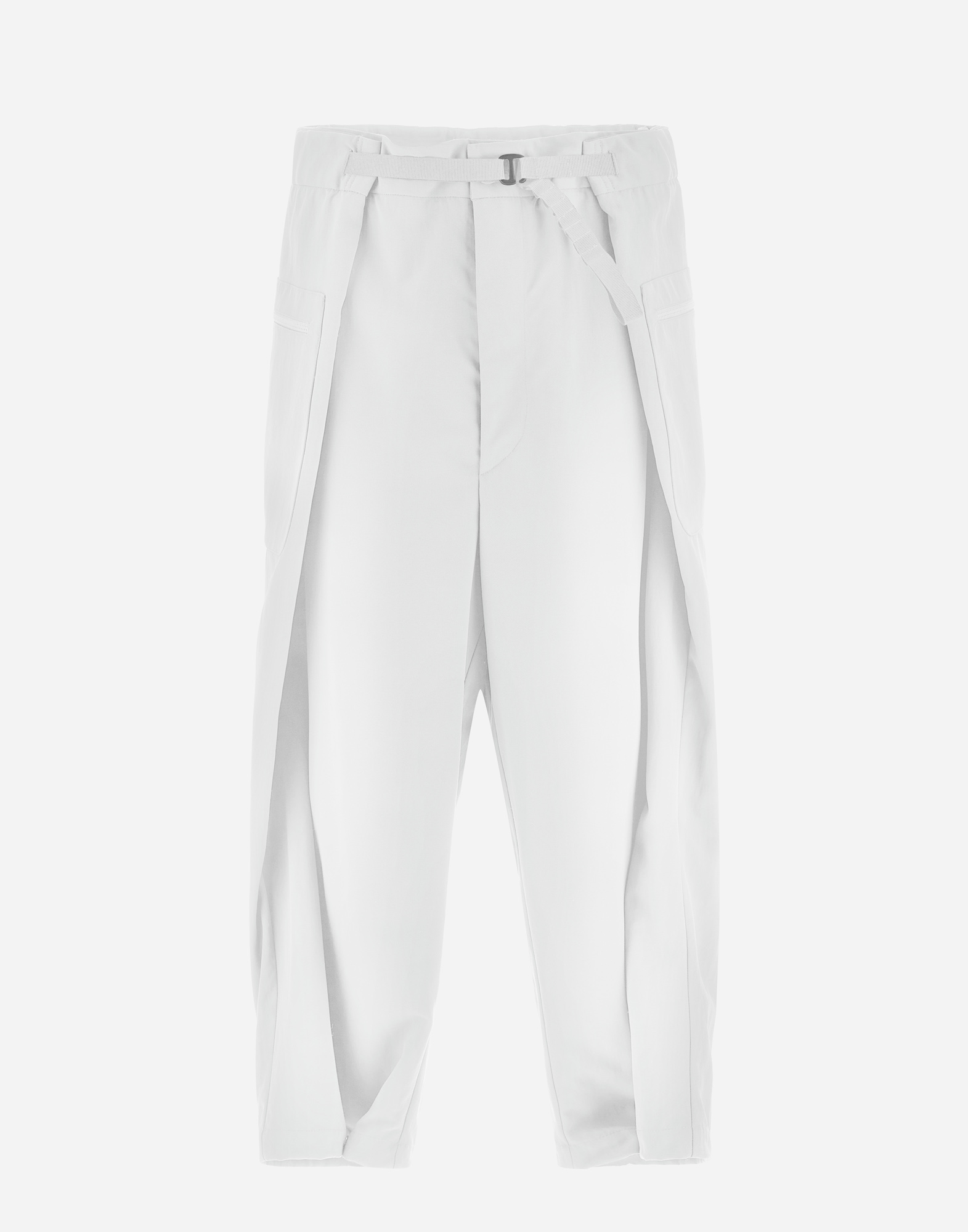 Herno Globe Trousers In Recycled Nylon Twill In White