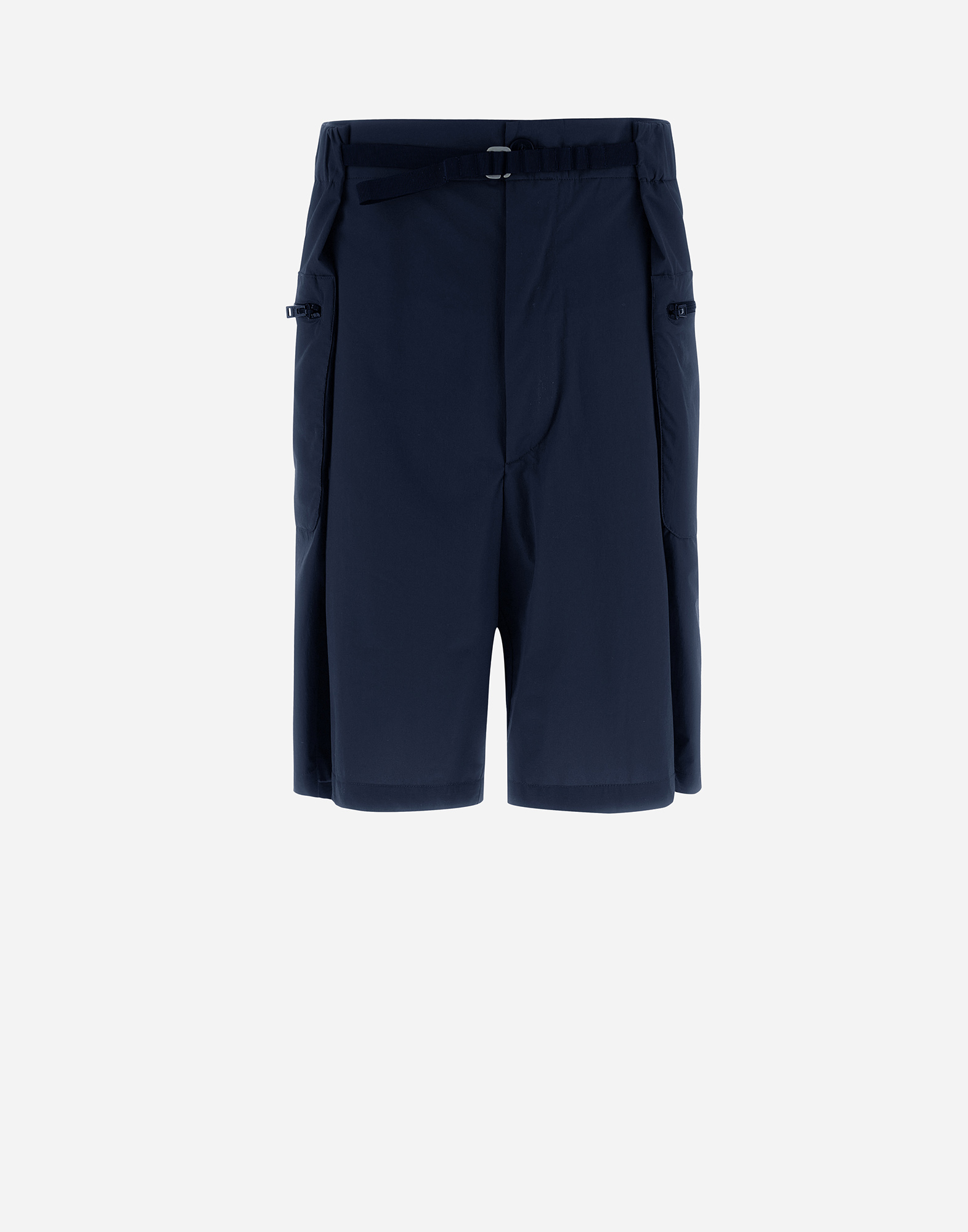 Shop Herno Globe Cropped Trousers In Eco Everyday In Blue
