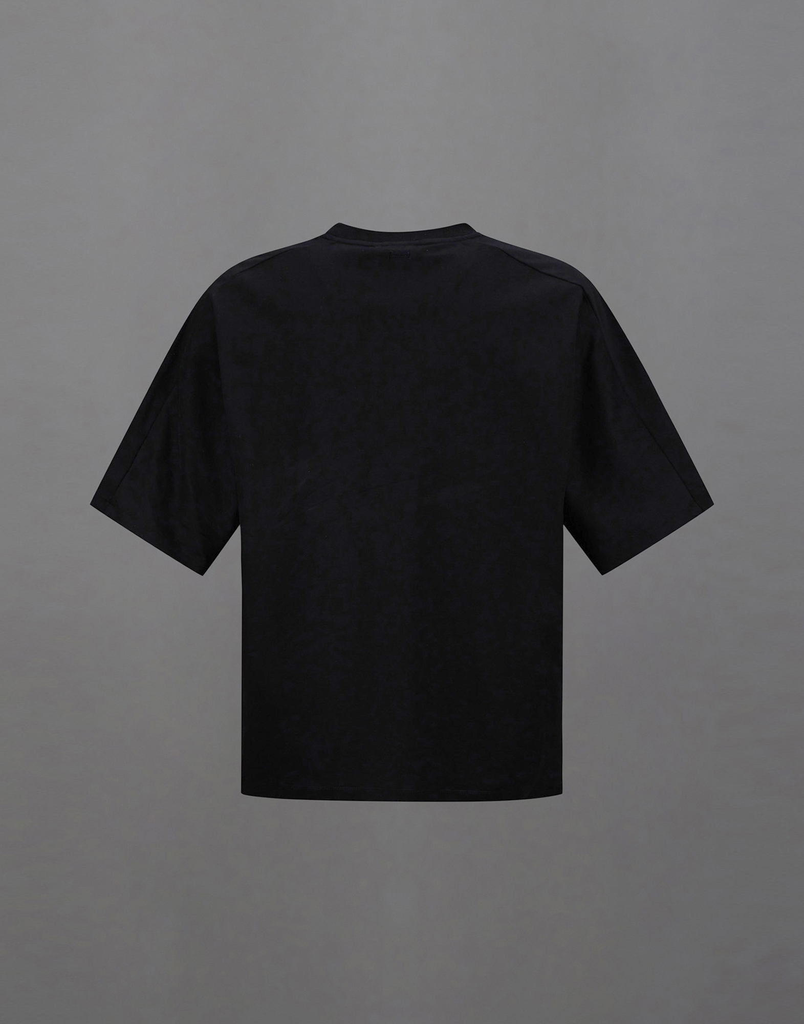 Herno Laminar T-shirt In Mercerised Jersey In Black