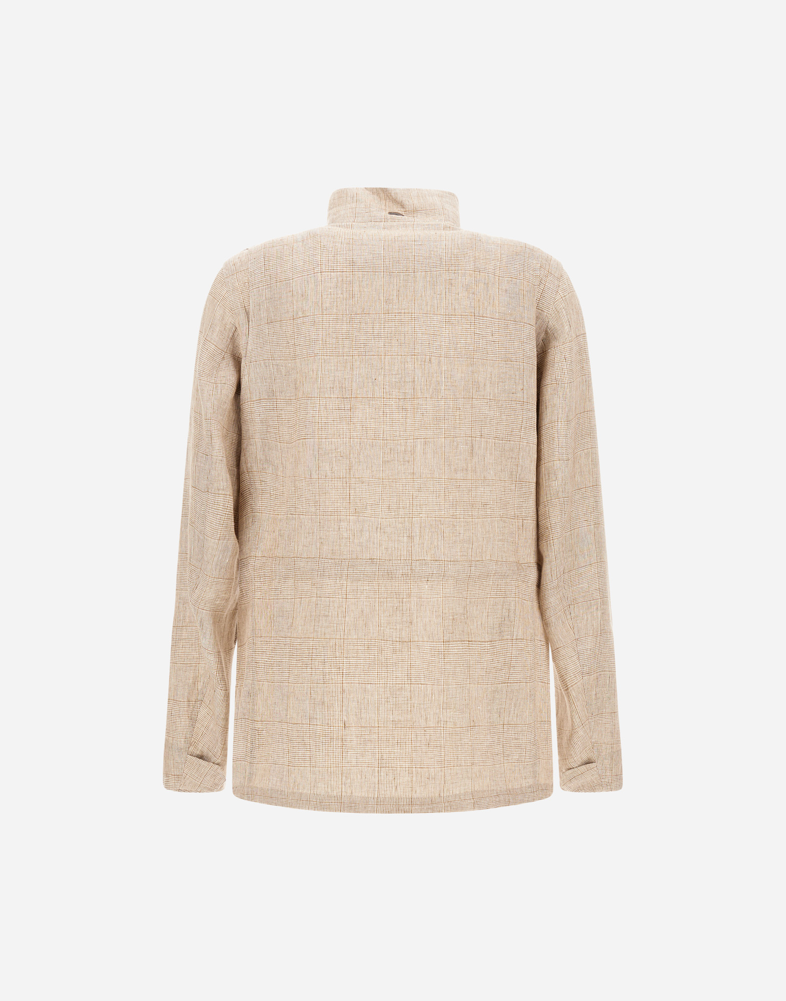 Herno Welsh Linen Field Jacket In Camel