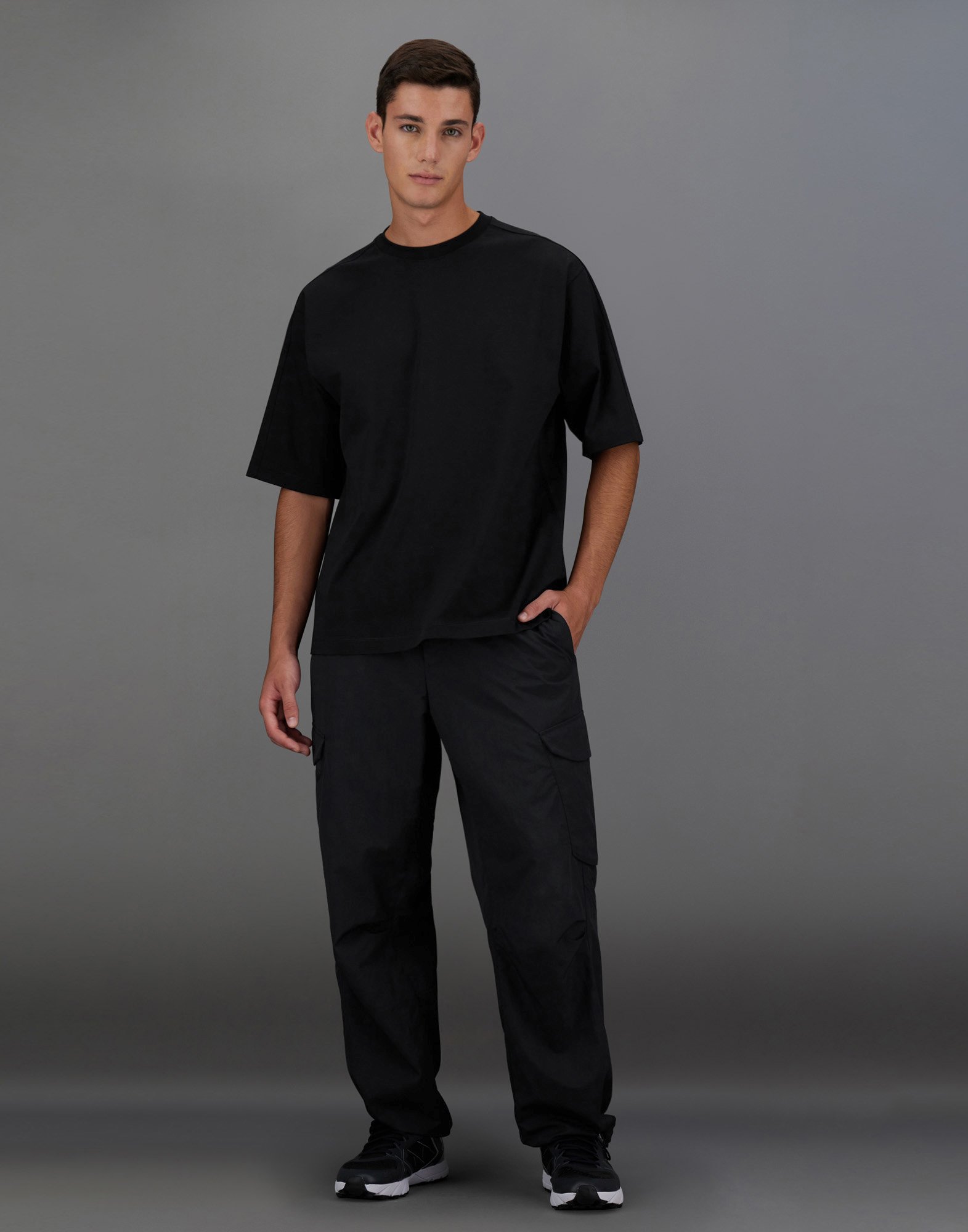Herno Laminar T-shirt In Mercerised Jersey In Black