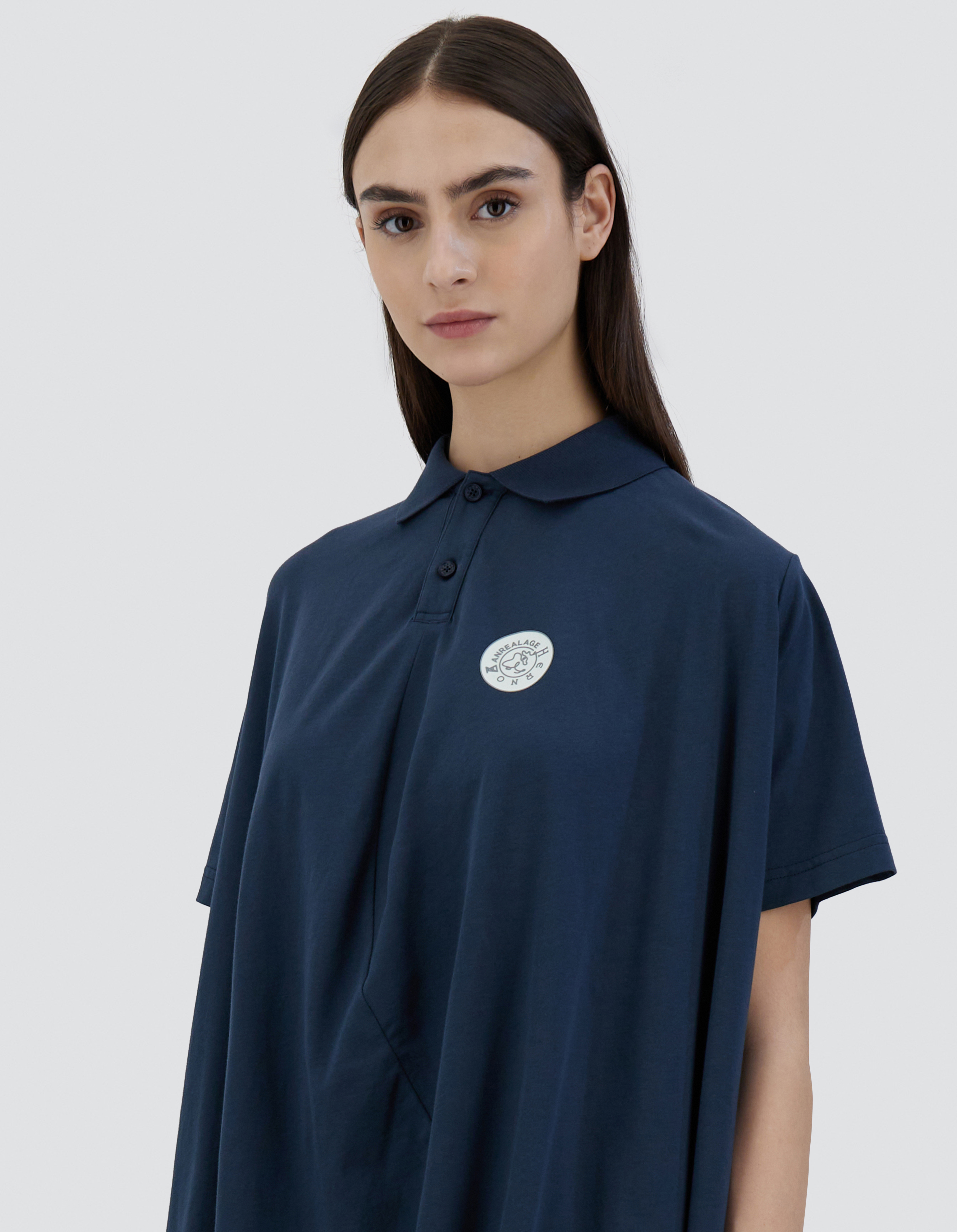 Shop Herno Globe Eco Jersey ポロ In Blue