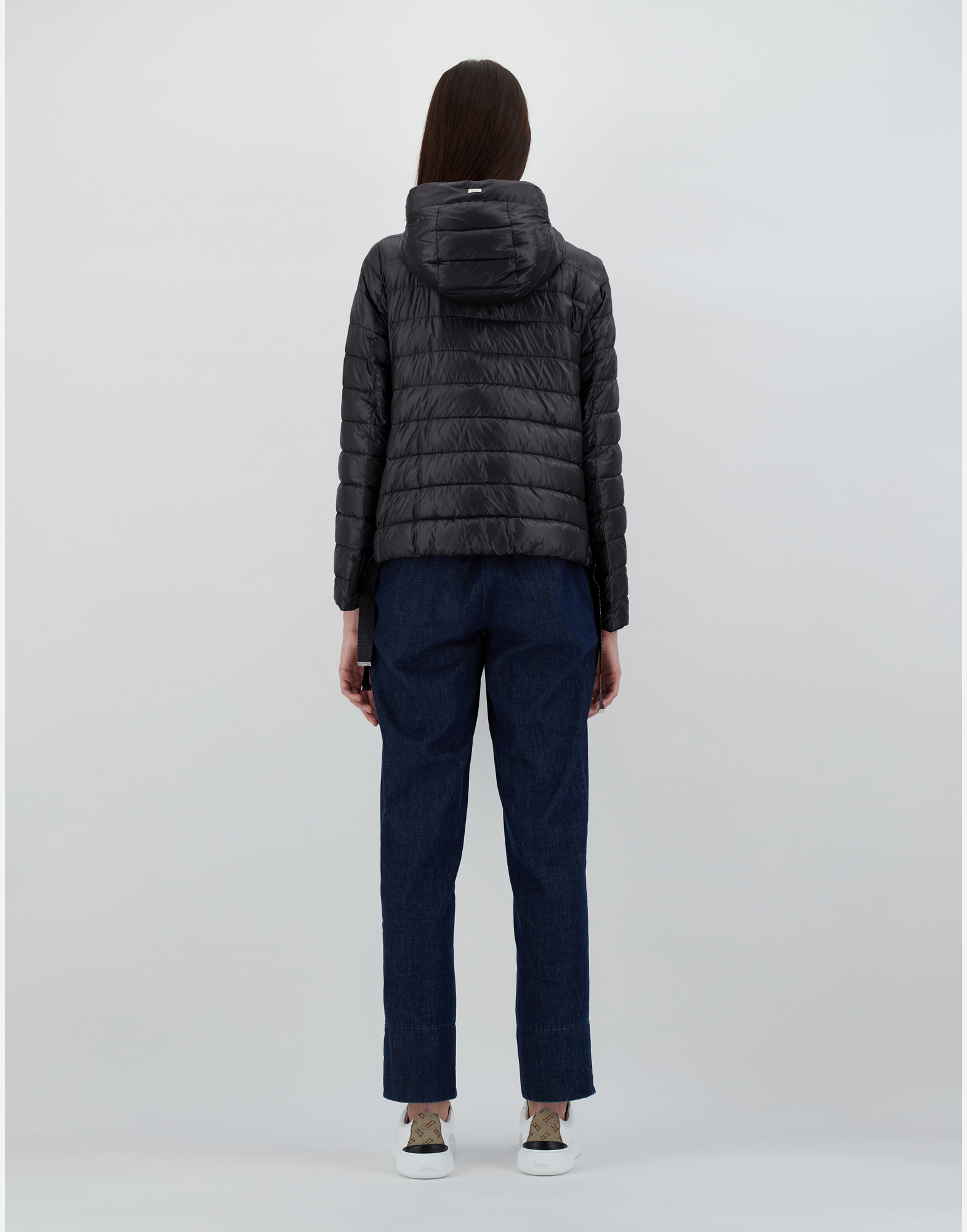 Herno Bomber Jacket In Nylon Ultralight In Black
