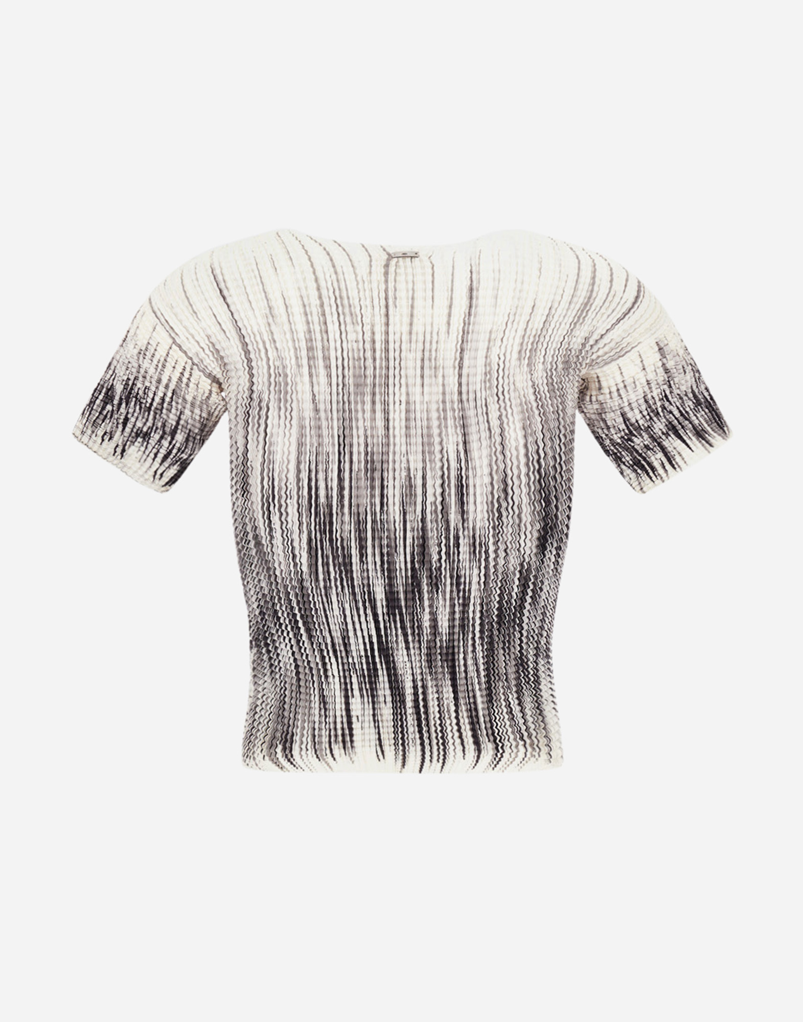 Herno Top In Shades Of Pleat In Black/grey