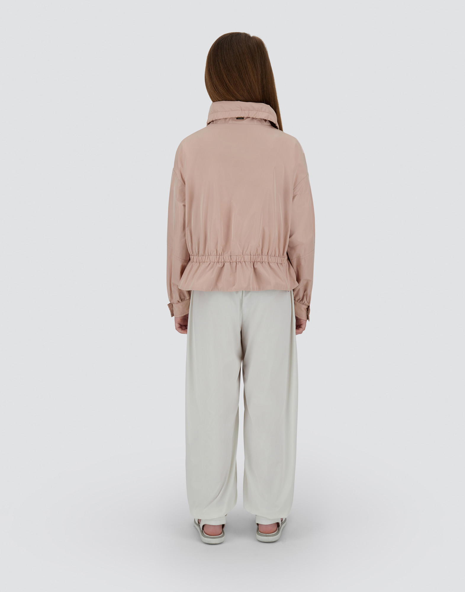Herno New Techno Taffeta Jacket In Pink