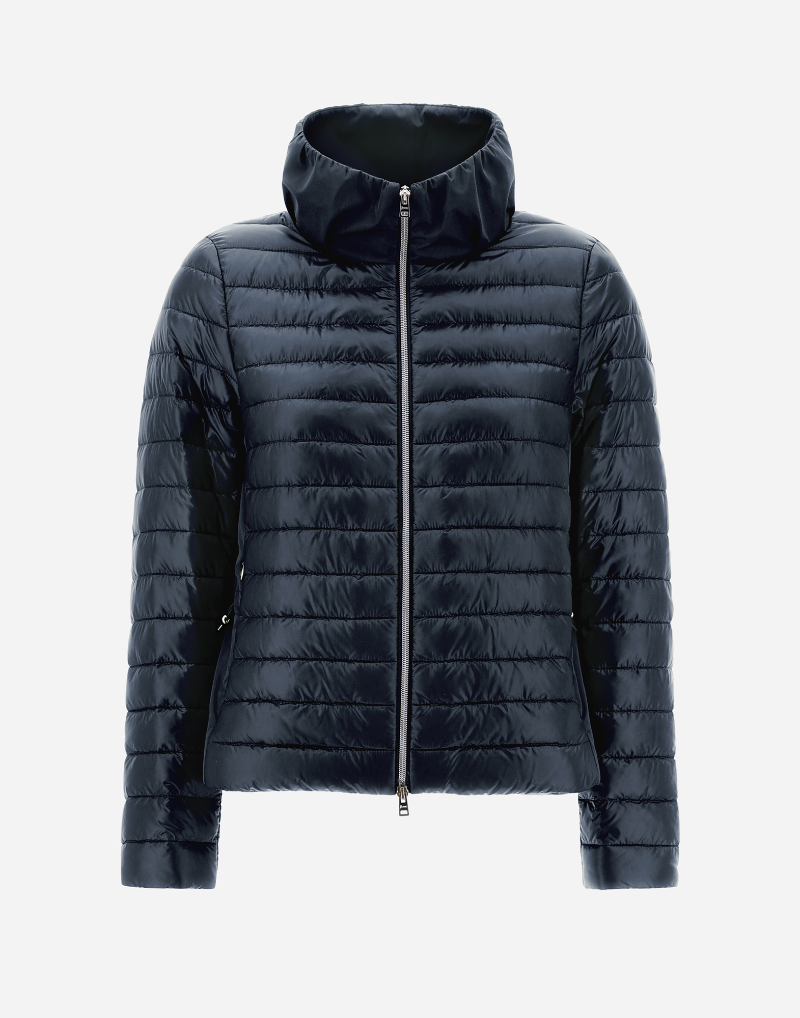 Herno Nylon Ultralight And Techno Taffetà Bomber Jacket In Navy Blue